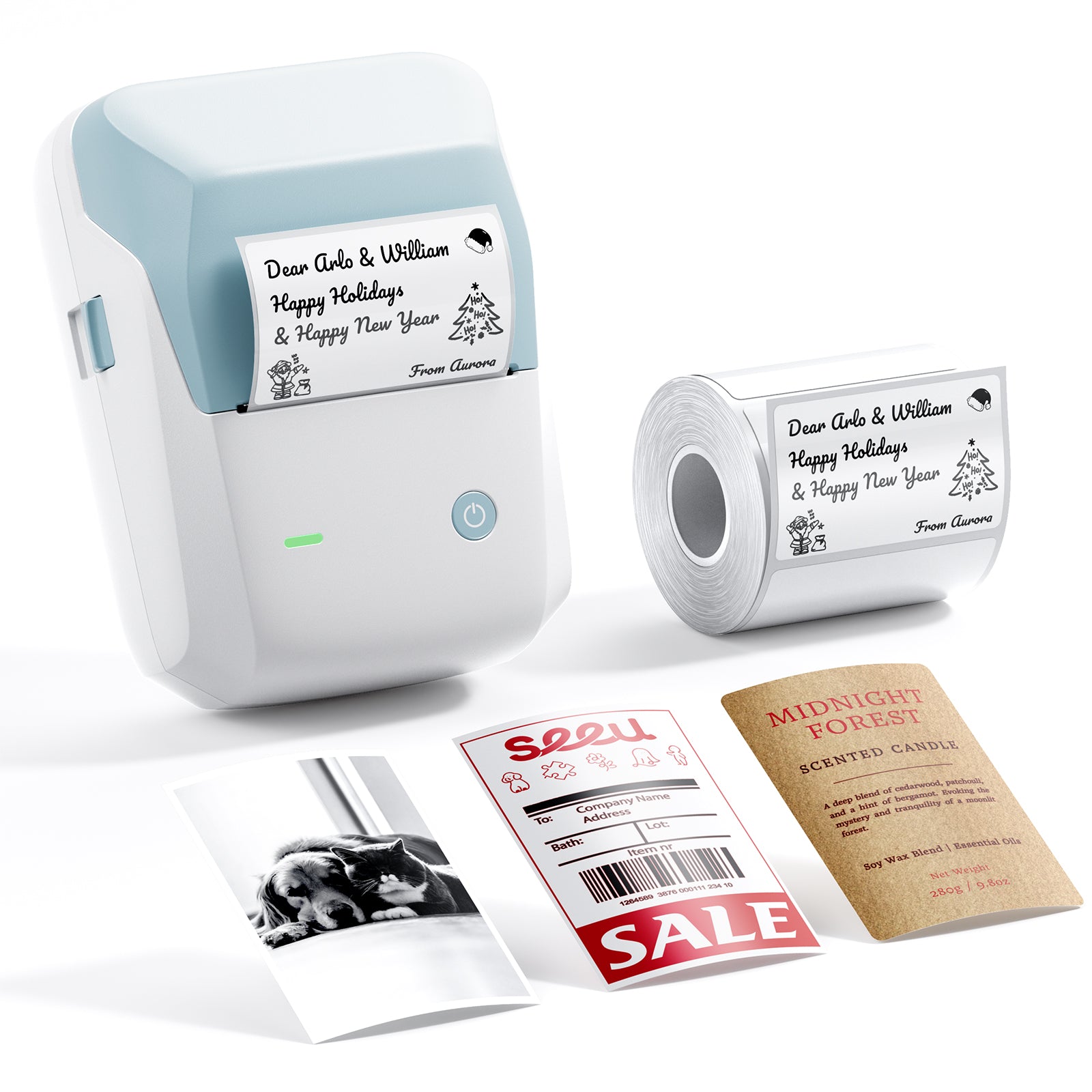 NB806 - NIIMBOT - B1_PRO - 300DPI - PORTABLE THERMAL LABEL PRINTER INCL FREE LABEL ROLL (50X30MM)