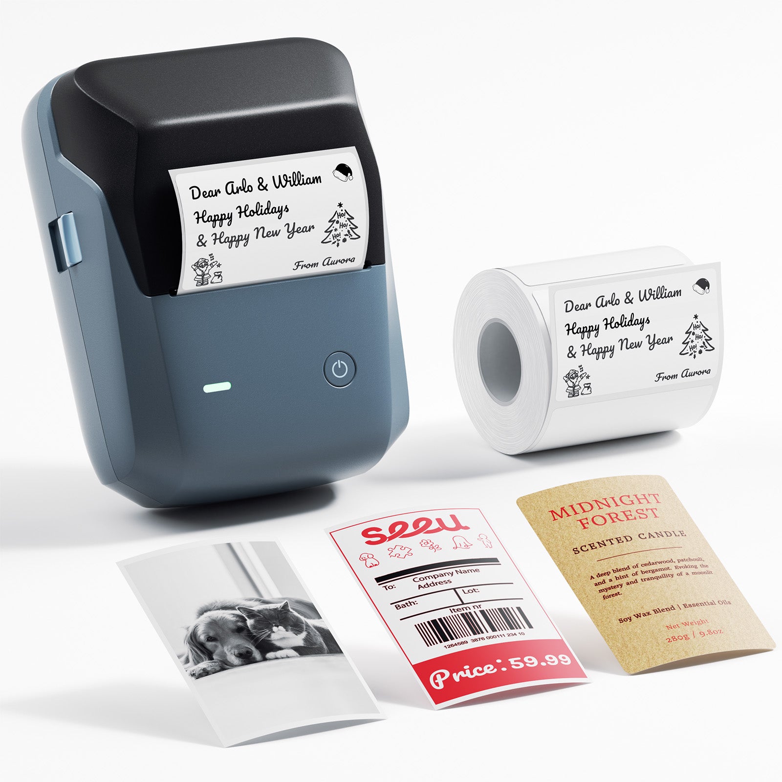 NB806 - NIIMBOT - B1_PRO - 300DPI - PORTABLE THERMAL LABEL PRINTER INCL FREE LABEL ROLL (50X30MM)