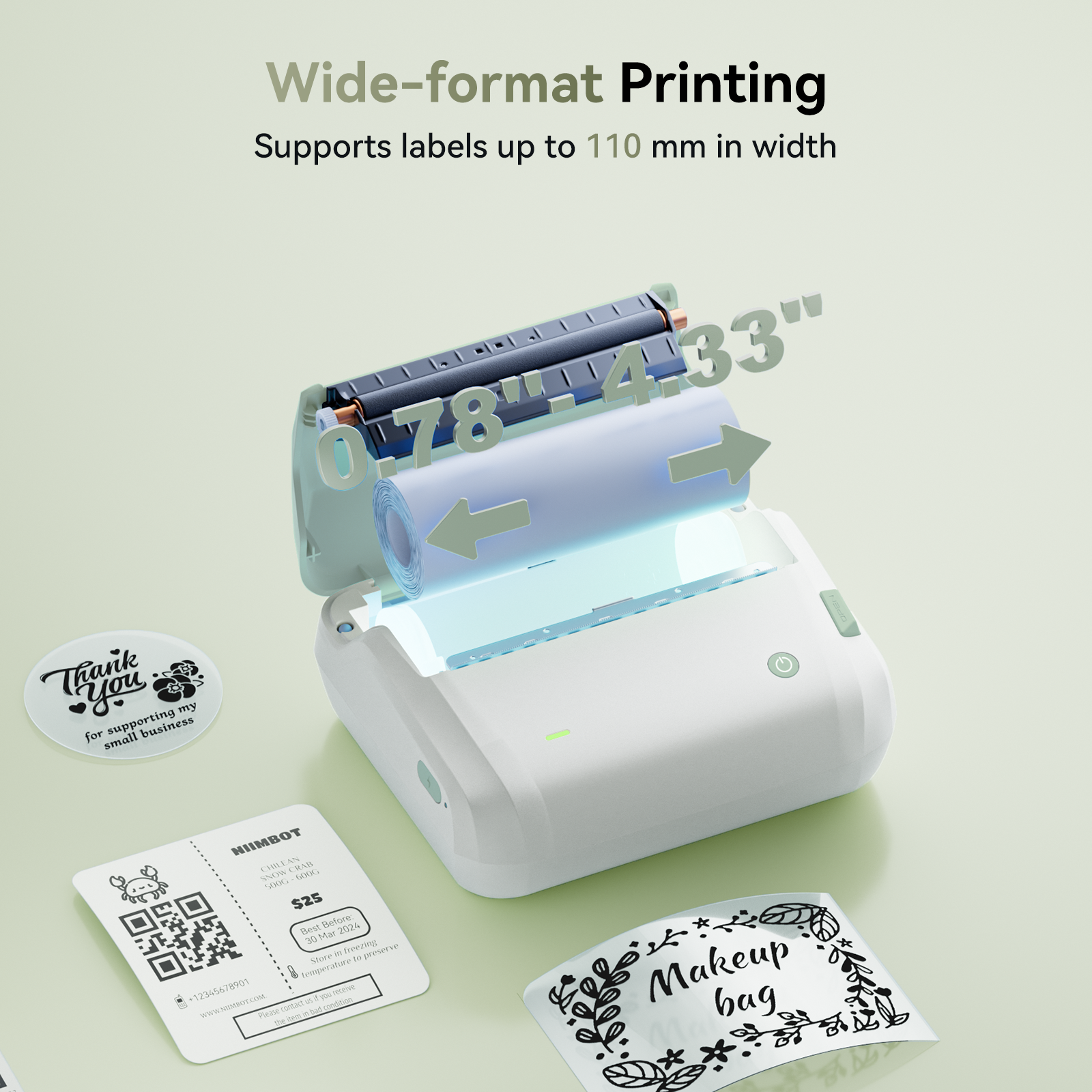 NIIMBOT - B4 Bluetooth Label Printer Incl Label Roll