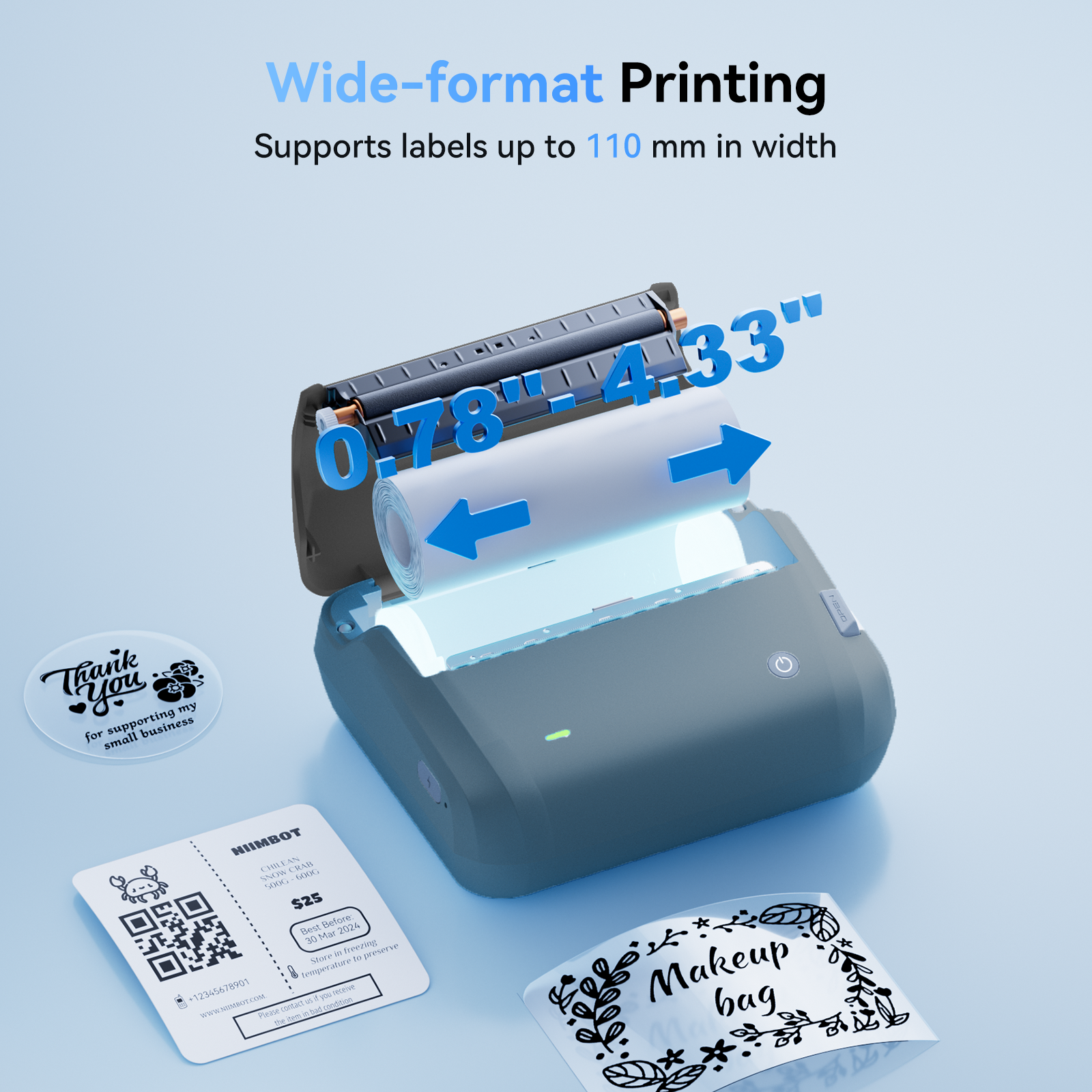 NIIMBOT - B4 Bluetooth Label Printer Incl Label Roll