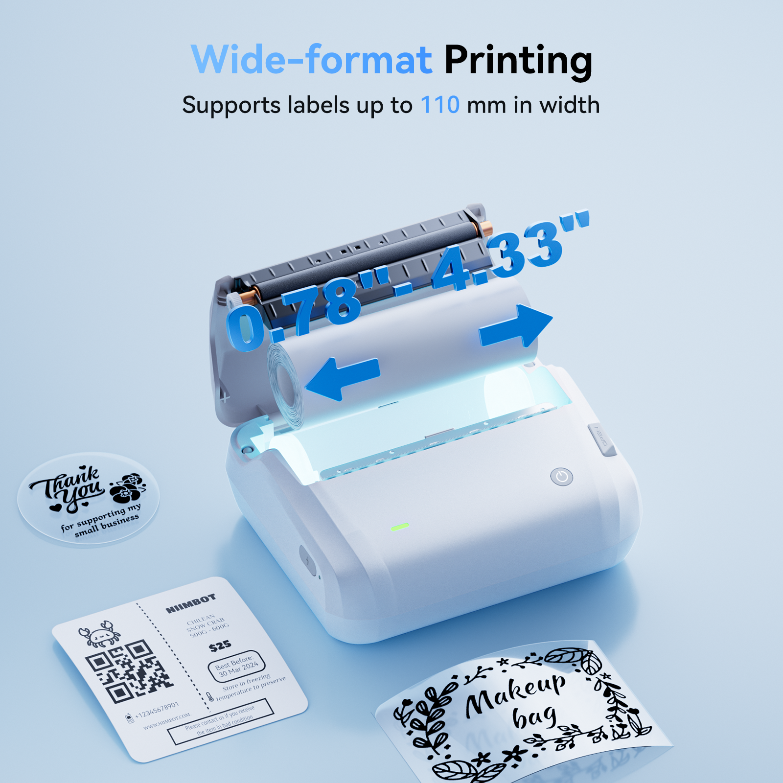 NIIMBOT - B4 Bluetooth Label Printer Incl Label Roll