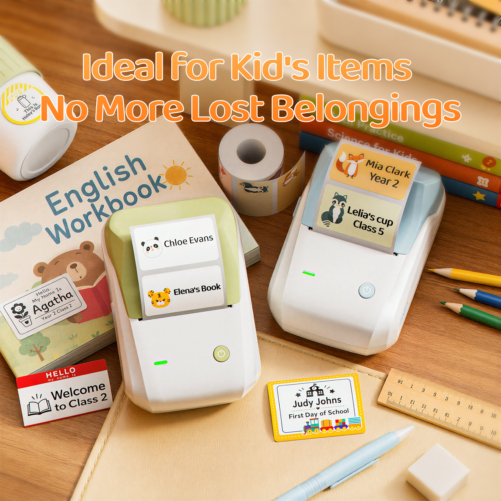 NB493 - Niimbot - B1 - Portable Thermal Label Bluetooth Printer Incl Free White Label (50x30mm)