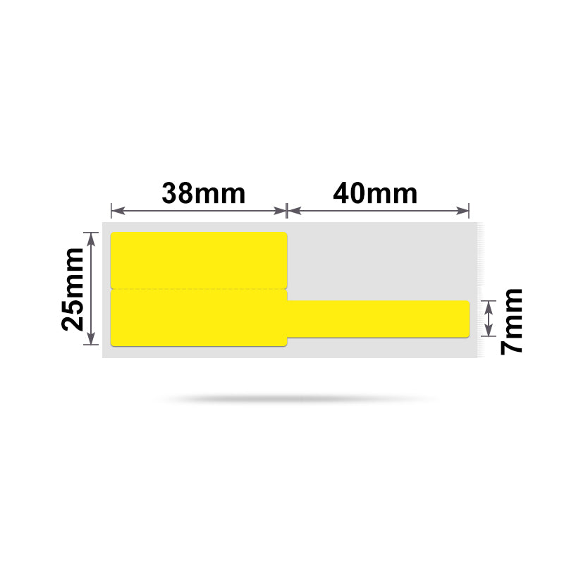 NB248 - NIIMBOT - B1 / B21 / B3S - 25*78MM - 100 ETIKETTE PER ROL - KABEL / JUWELE - GEEL