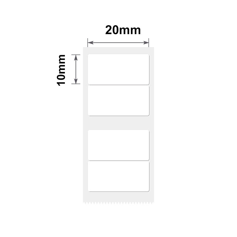 NB245 - Niimbot - B1 / B21 / B31 / B3S / B4 - 20x10mm/2R - 600 White Labels