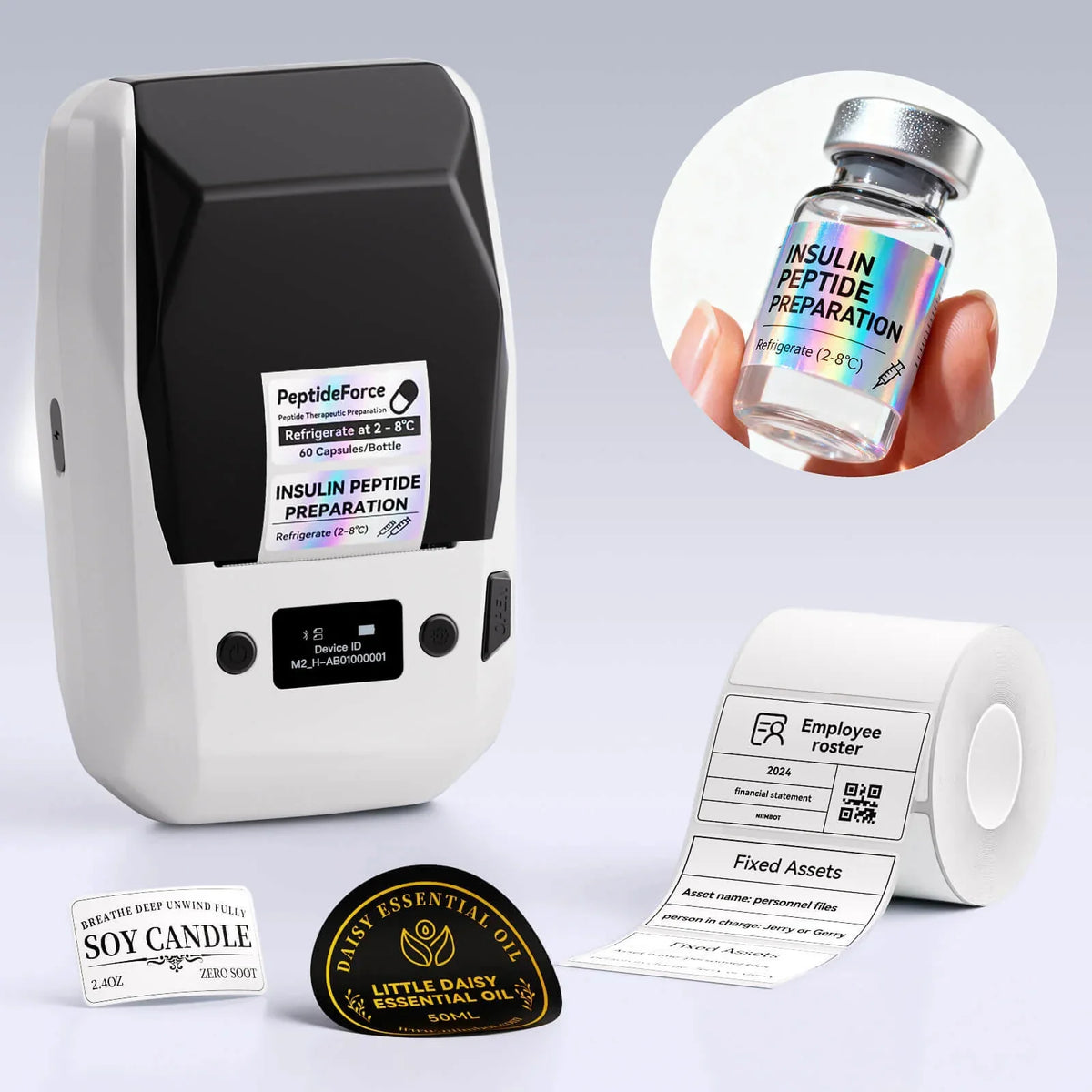 NIIMBOT - M2_H 300dpi Bluetooth Label Printer Incl Label Roll