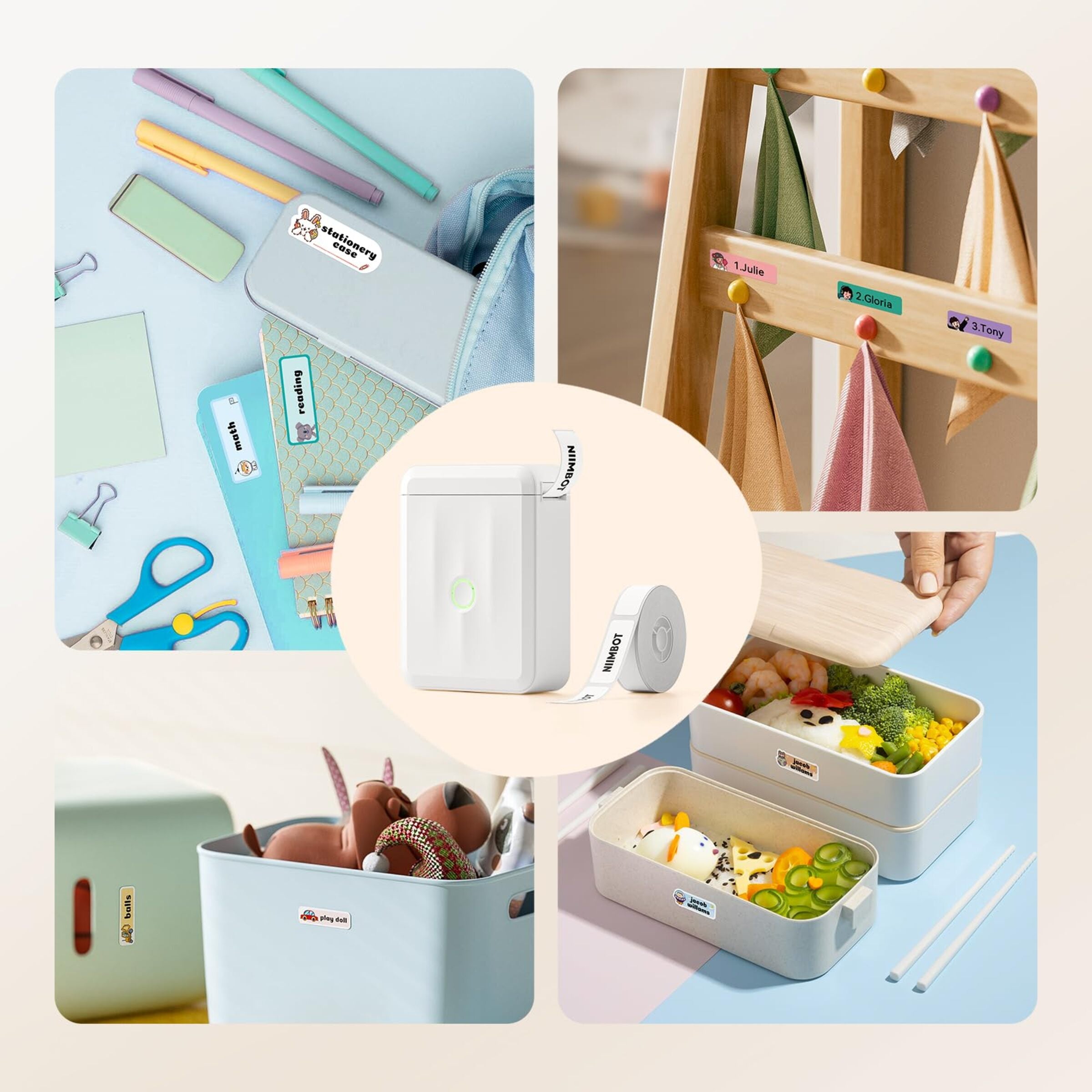 I-NIIMBOT - D110_M - PORTABLE BLUETOOTH LABEL PRINTER KUHLANGANISA NE-LABEL ROLL YAMAHHALA (12*40MM - WHITE)