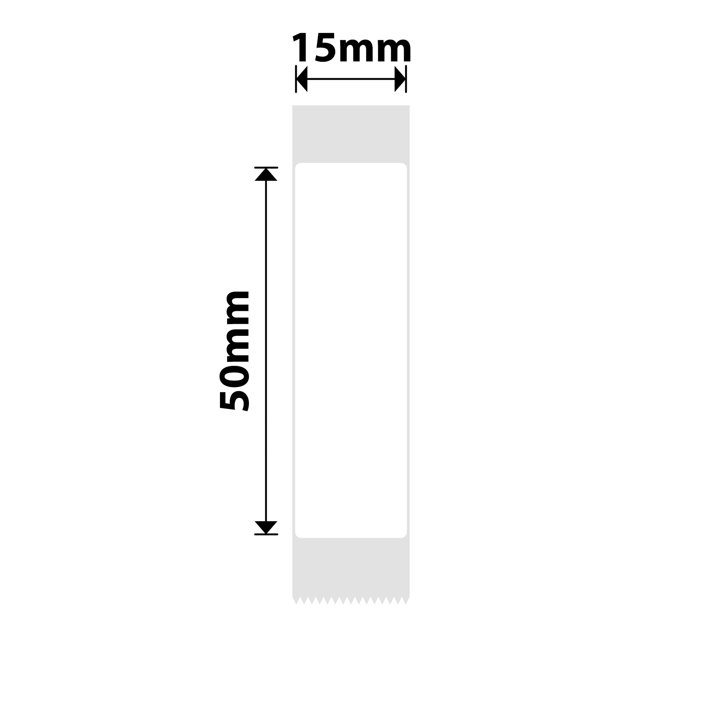 NB107 - NIIMBOT - D11 / D101 / D110 - 15*50MM - 130 LABELS PER ROLL - WHITE