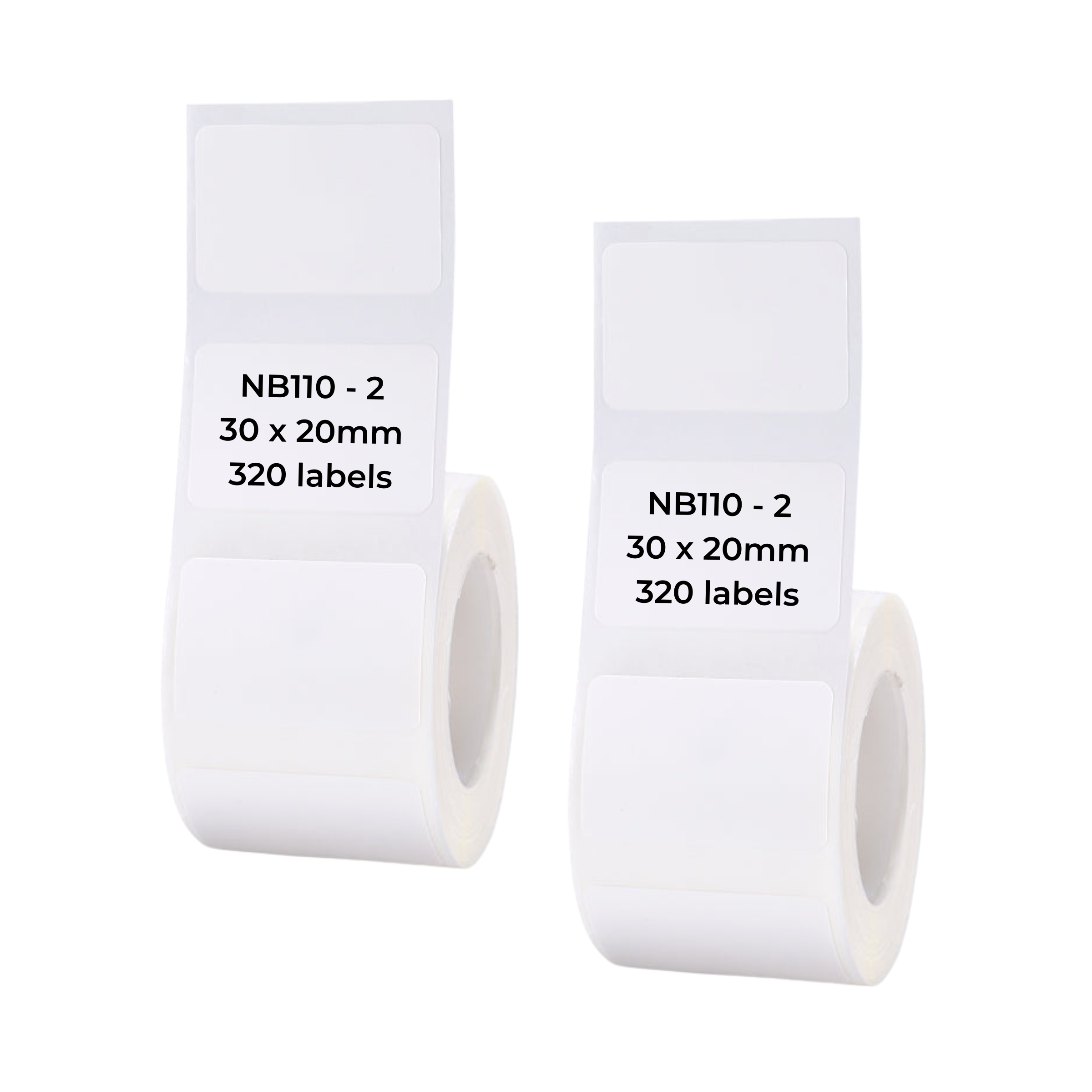 NB110 - NIIMBOT - B1 / B21 / B3S - T30*20MM - 320 ETIKETTE PER ROL - WIT