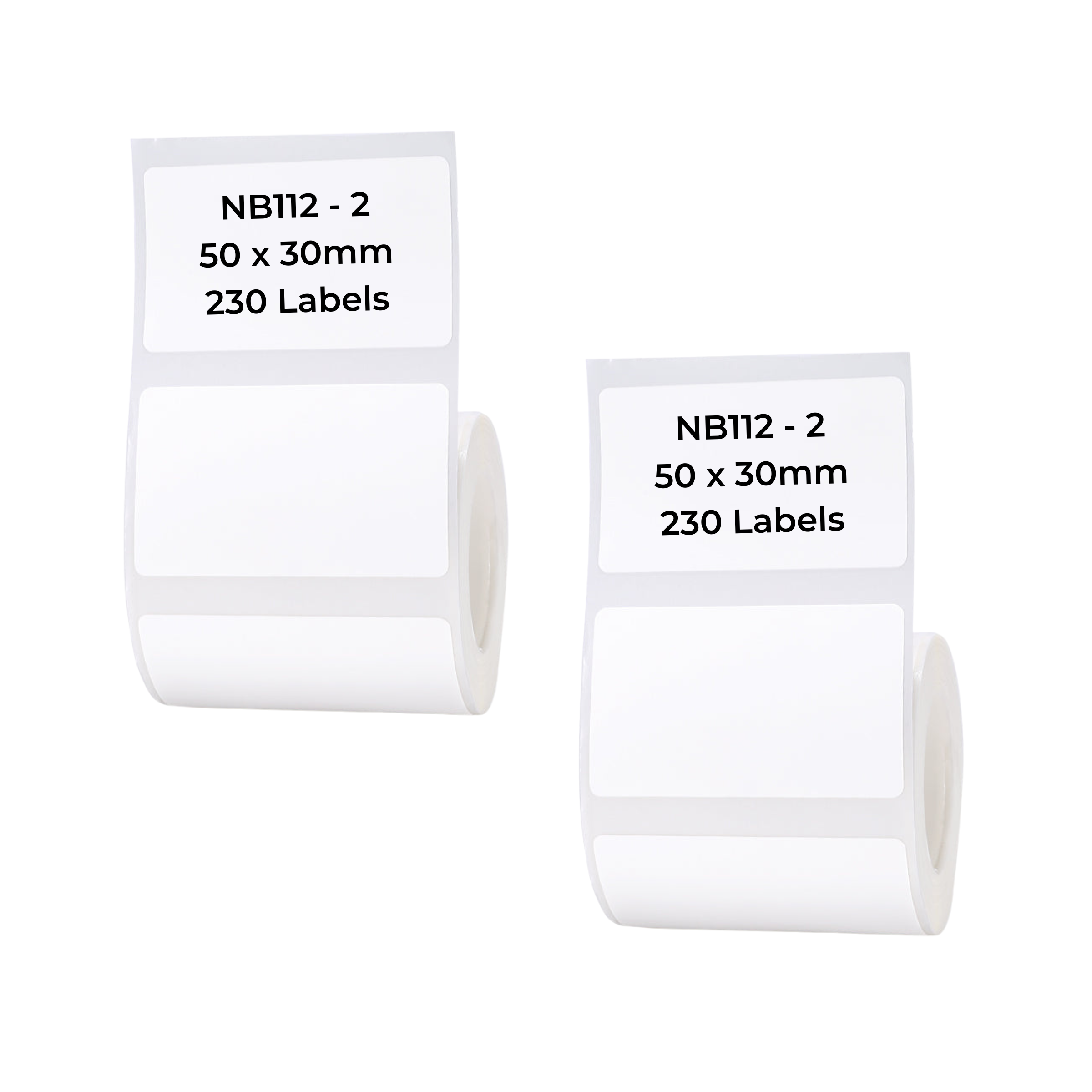 NB112 - Niimbot - B1 / B21 / B31 / B3S / B4 - 50x30mm - 230 White Labels
