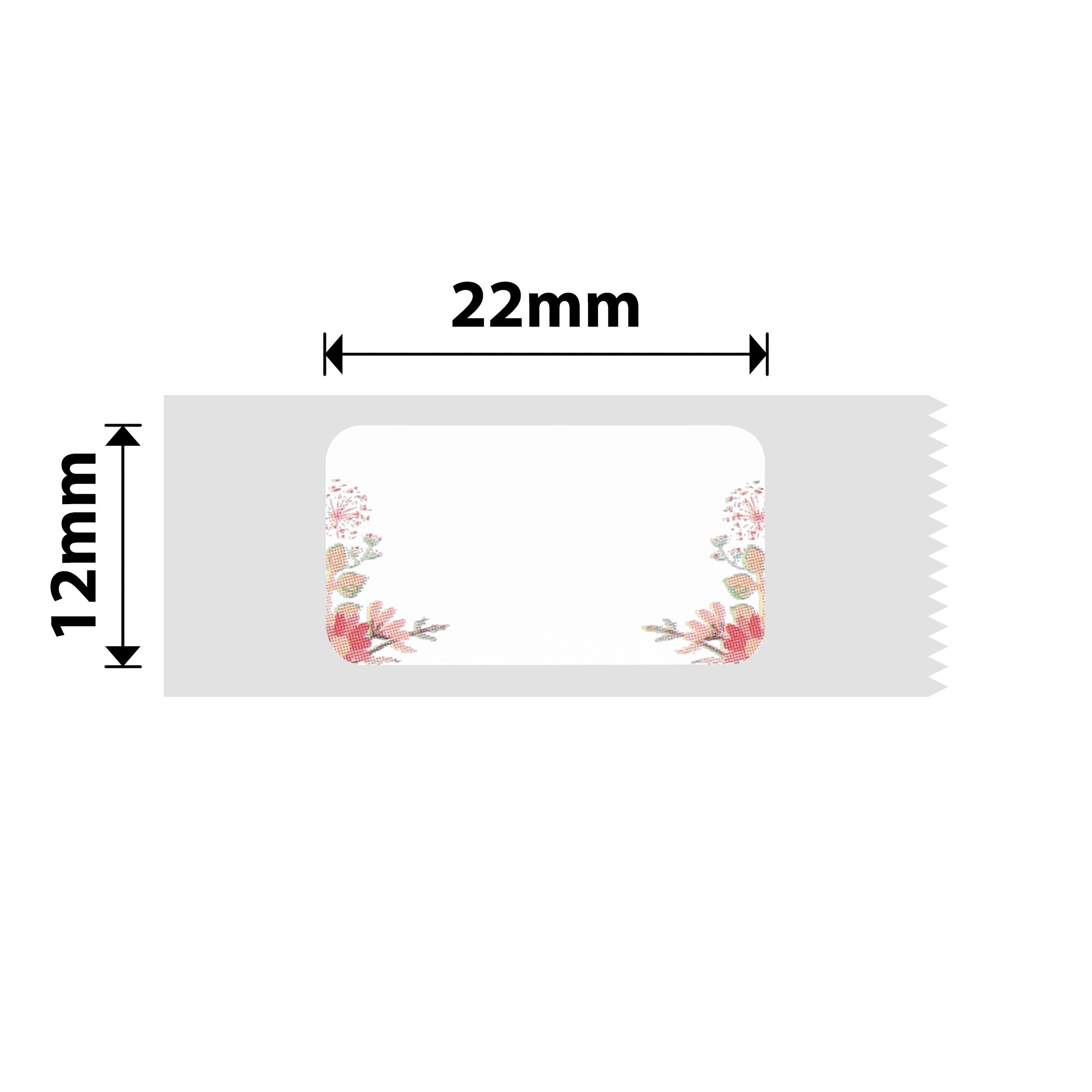 NB124 - NIIMBOT - D11 / D101 / D110 - 12*22MM - 260 TERMIESE ETIKETTE - LENTEROOID ONTWERP
