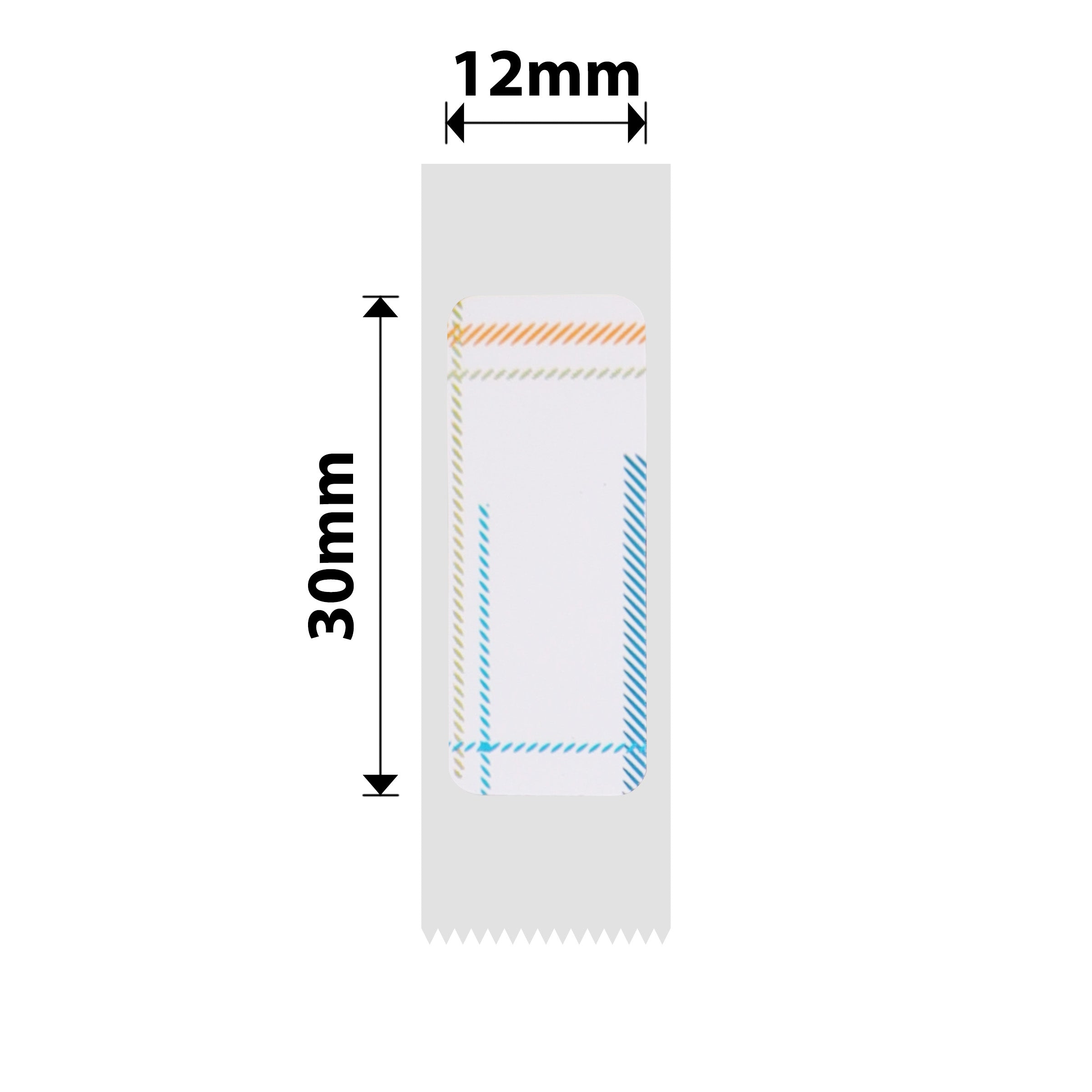 NB125 - Niimbot - D11 / D101 / D110 / H1S - 12x30mm - 195 Rainbows Labels