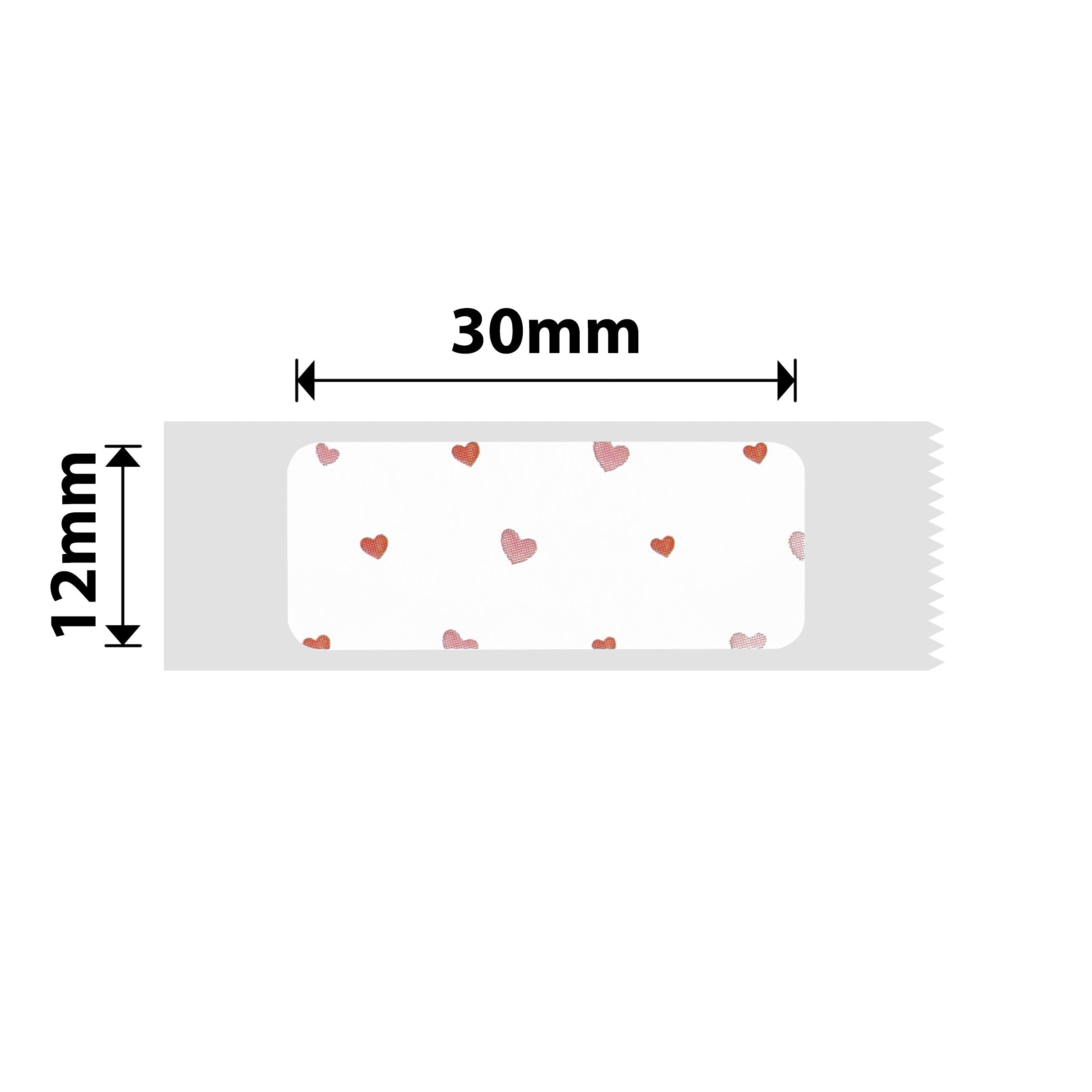 NB147 - NIIMBOT - D11 / D101 / D110 - 12*30MM - 210 TERMIESE ETIKETTE - LIEFDE-ONTWERP