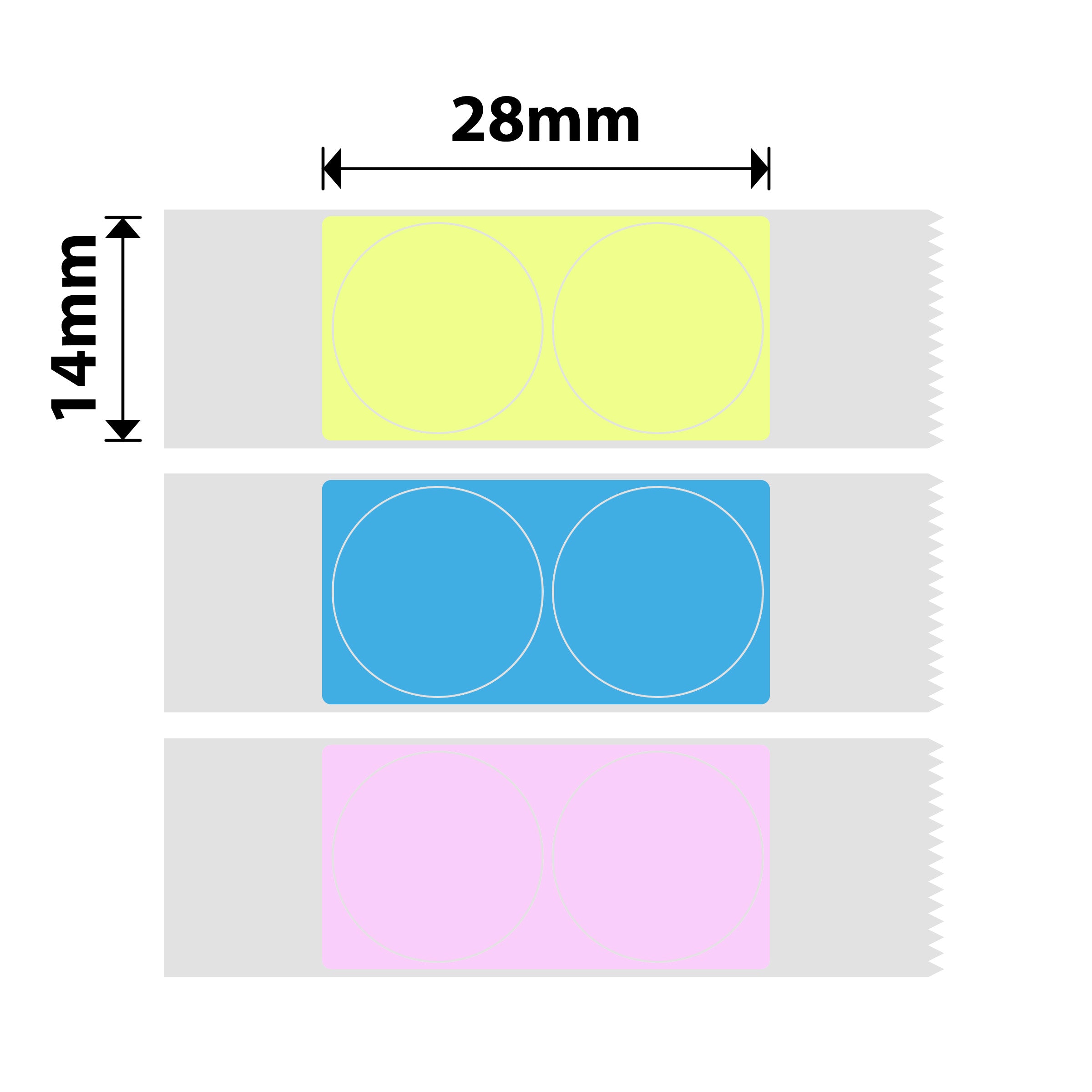 I-NB155 - NIIMBOT - D11 / D101 / D110 - 14*28MM - 220 LABELS NGEROLI NGAMUNYE - OKUDAYISWA I-PYB (MULTI- COLOUR) DESIGN