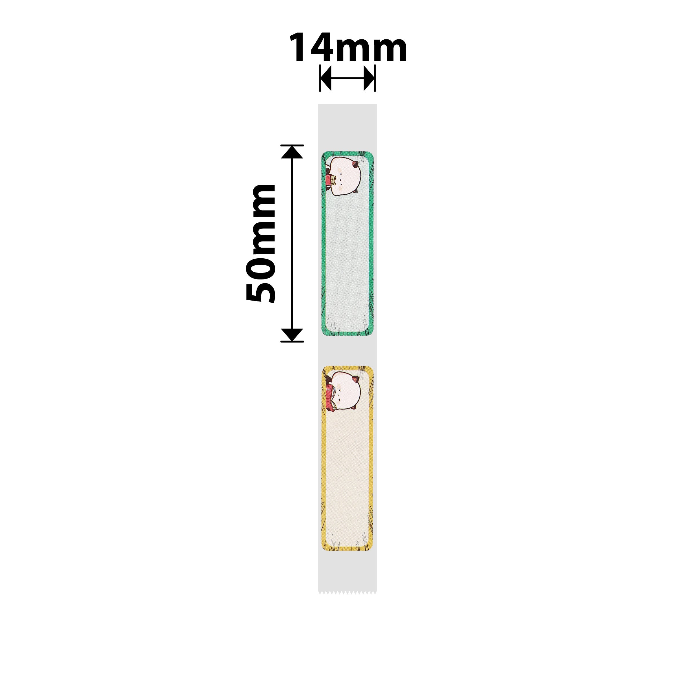 NB167 - NIIMBOT - D11 / D101 / D110 / H1S - 14X50MM - 130 WORK & REST B LABELS
