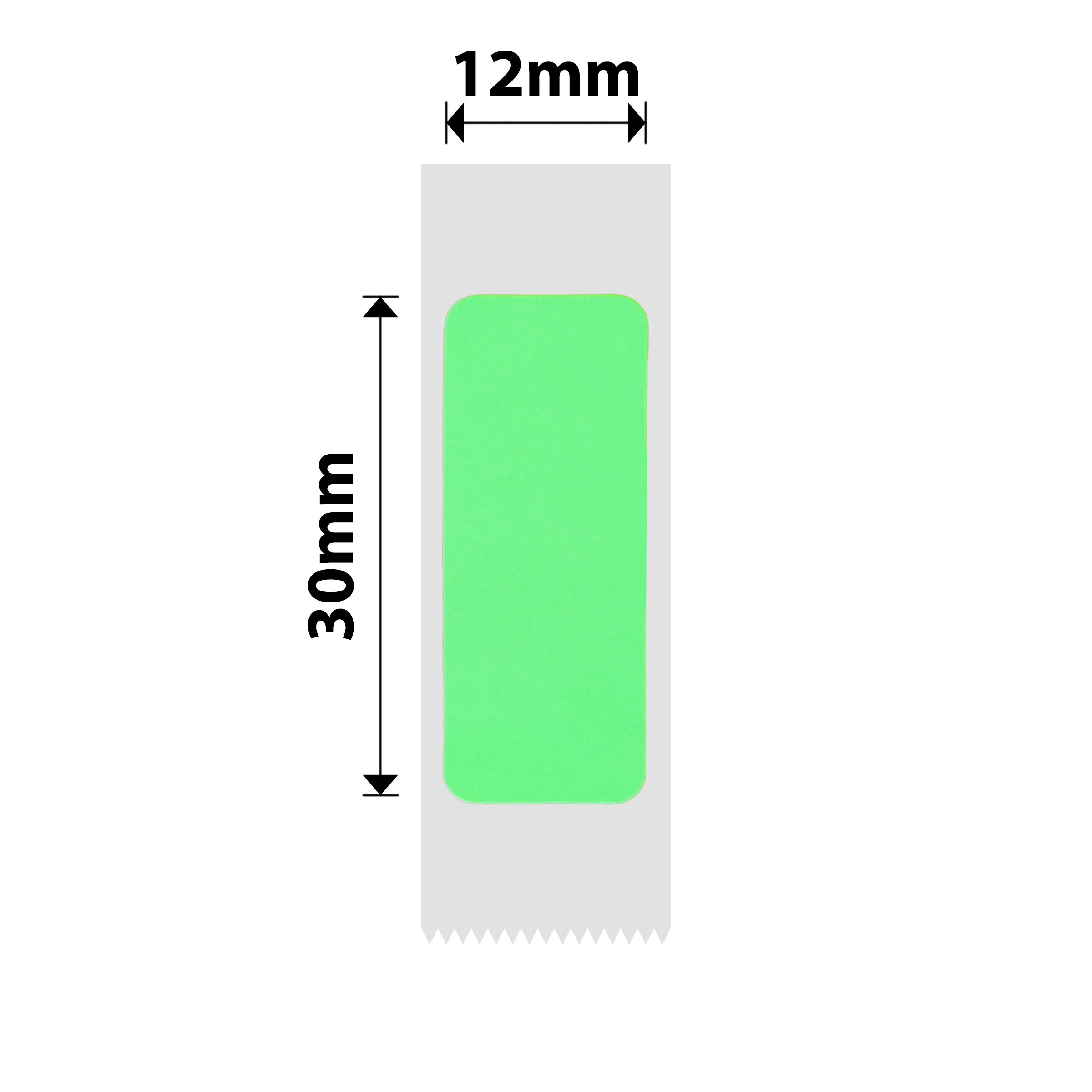 NIIMBOT - D Range - 12x30mm - Fluorescent Green - 195 Labels