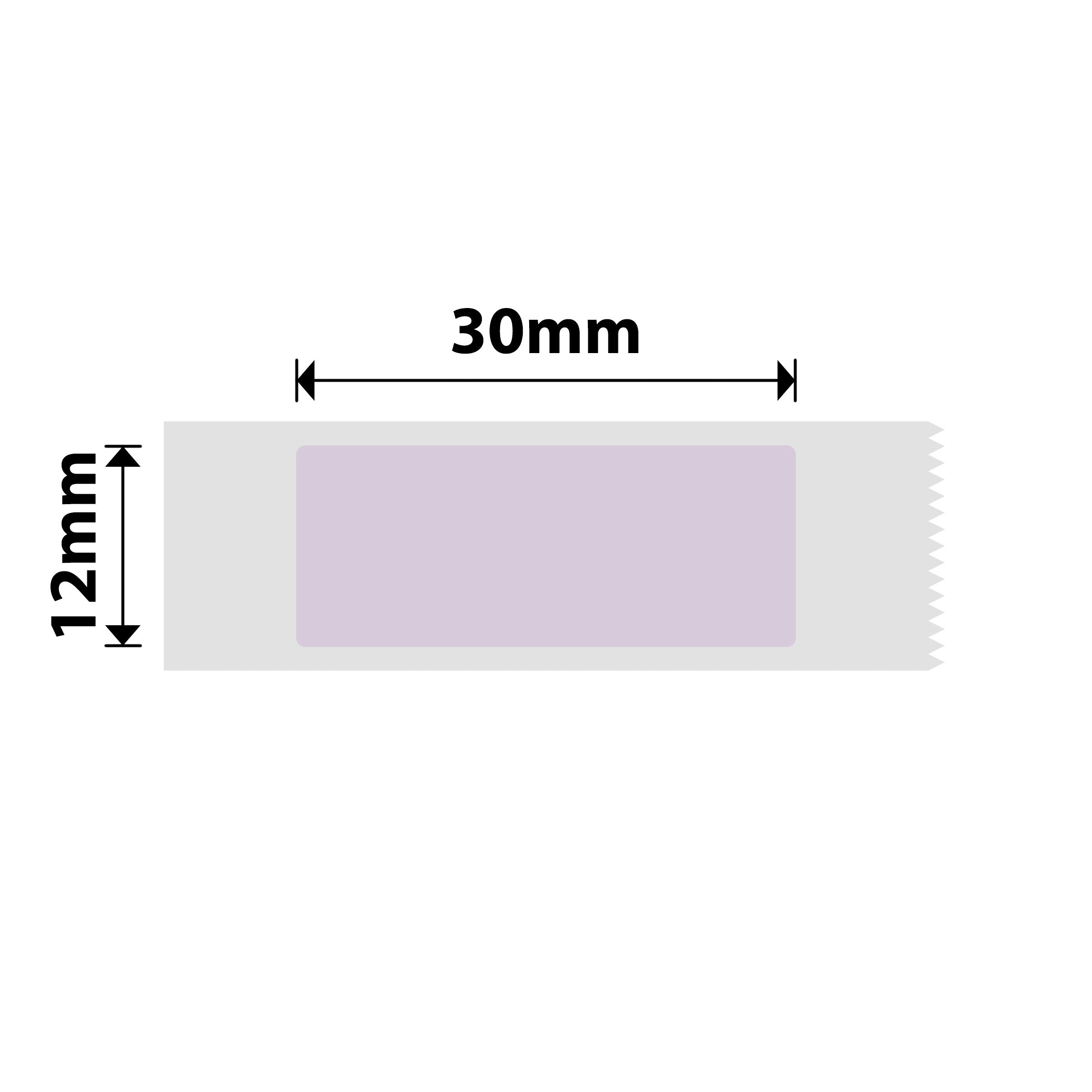 NIIMBOT - D Range - 12x30mm - Lavender - 210 Labels