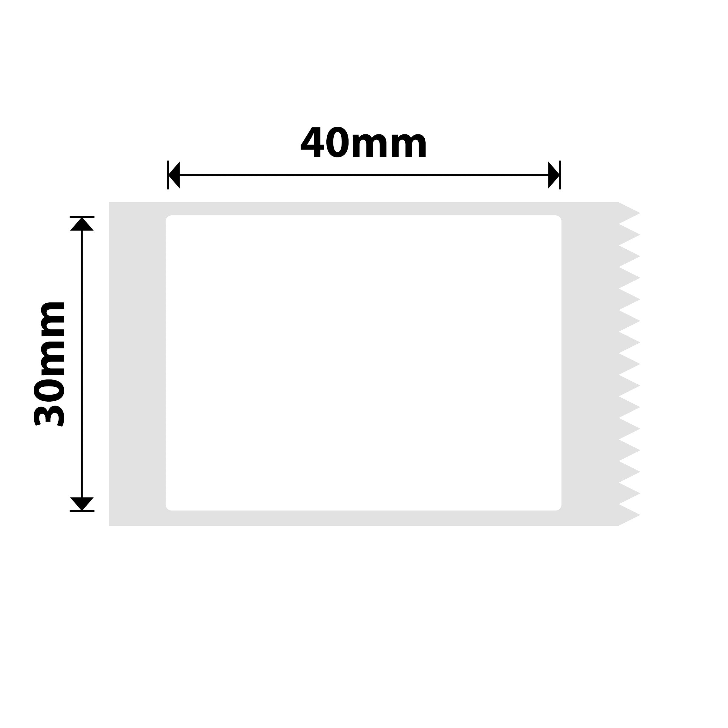 NIIMBOT - B Range - 30x40mm - White - 180 Labels