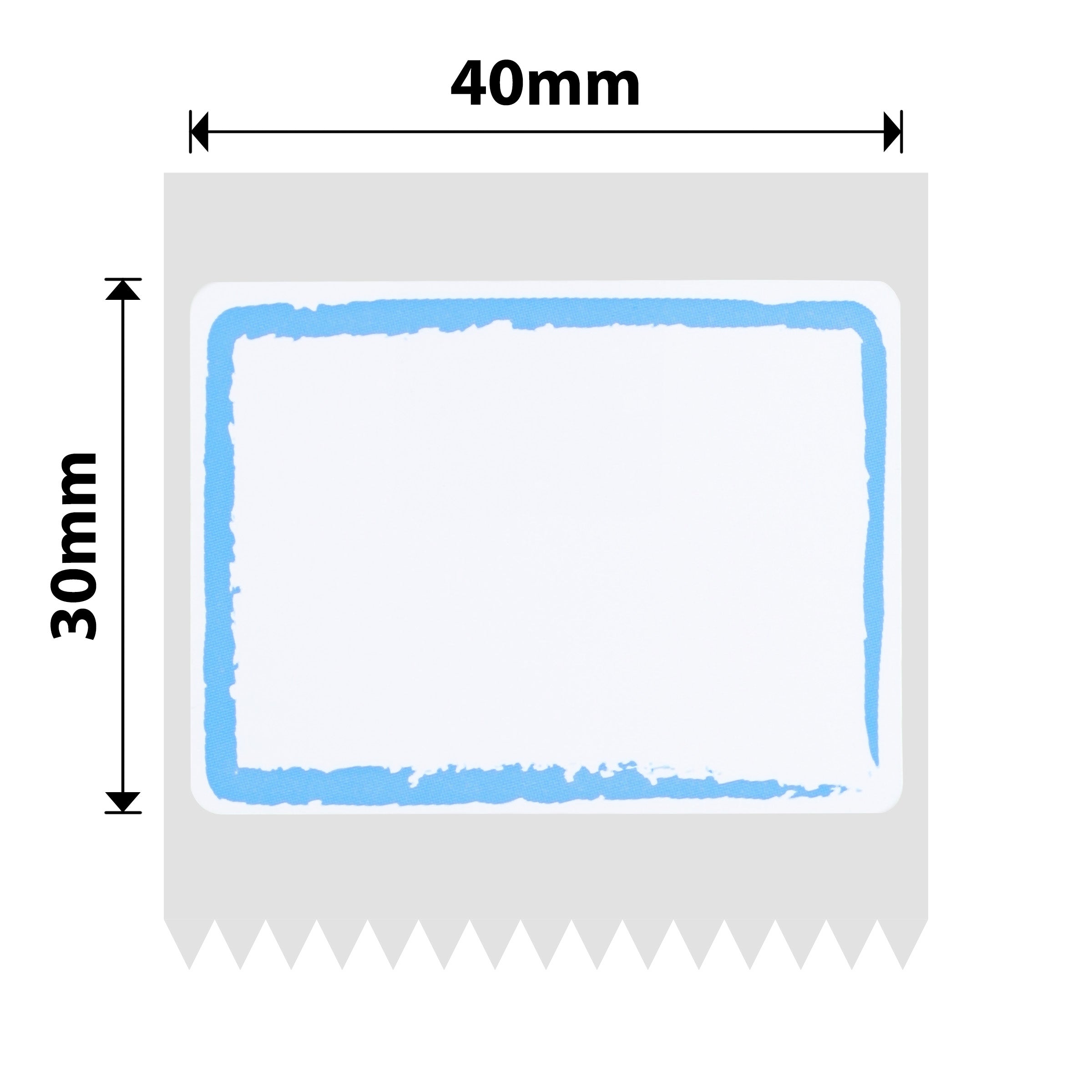 NB189 - NIIMBOT - B1 / B21 / B3S - T40*30MM - 230 LABELS PER ROLL - BLUE BORDER DESIGN