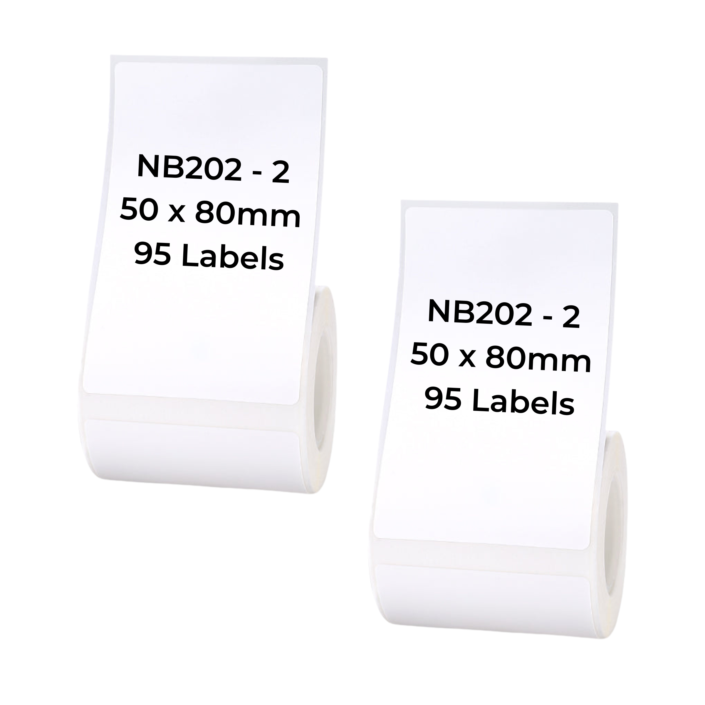NB202 - Niimbot - B1 / B21 / B31 / B3S / B4 - 50x80mm - 95 White Labels