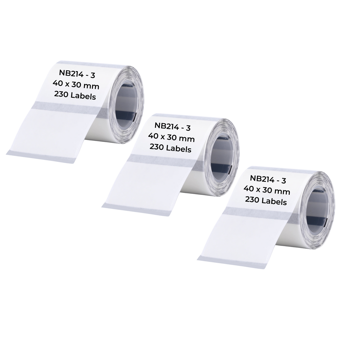 NB214 - NIIMBOT - B1 / B21 / B3S - TT40*30MM - 230 ETIKETTE PER ROL - DEURSIGTIG