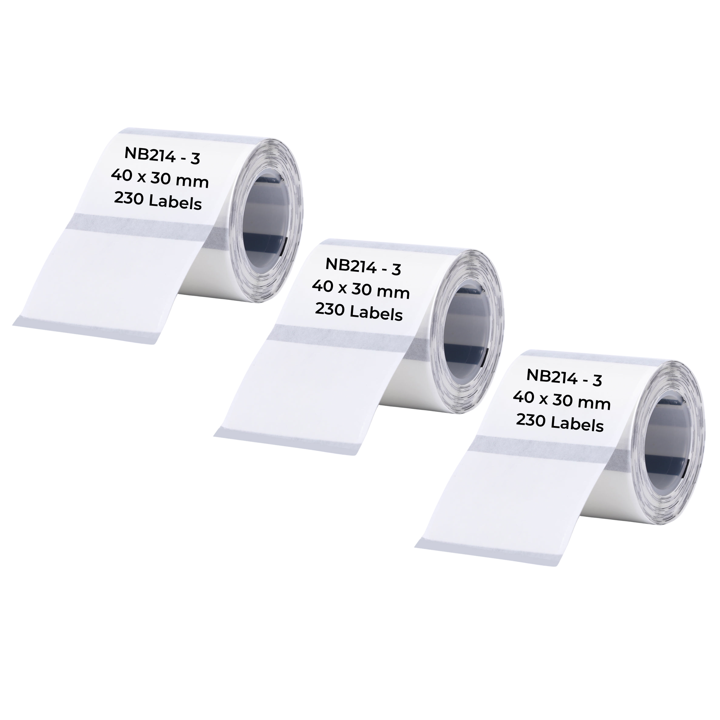 NB214 - NIIMBOT - B1 / B21 / B3S / B4 - TT40X30MM - 230 LABELS PER ROLL - TRANSPARENT