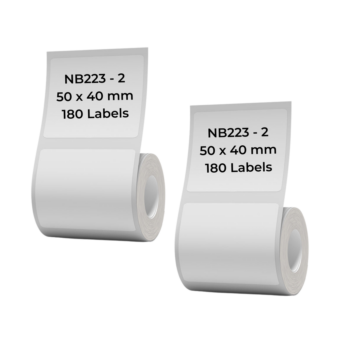 NB223 - NIIMBOT - B1 / B21 / B3S - 50*40MM - 180 ETIKETTE PER ROL - WIT