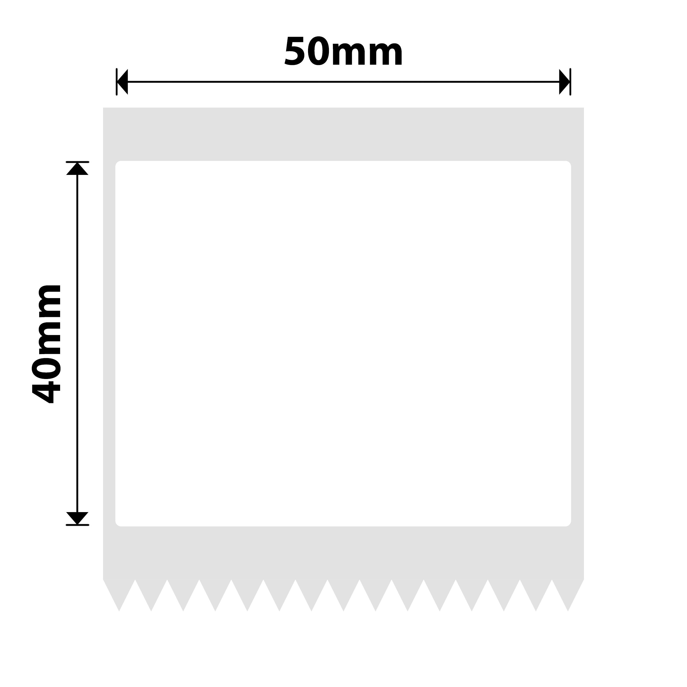 NB223 - Niimbot - B1 / B21 / B31 / B3S / B4 - 50x40mm - 180 White Labels