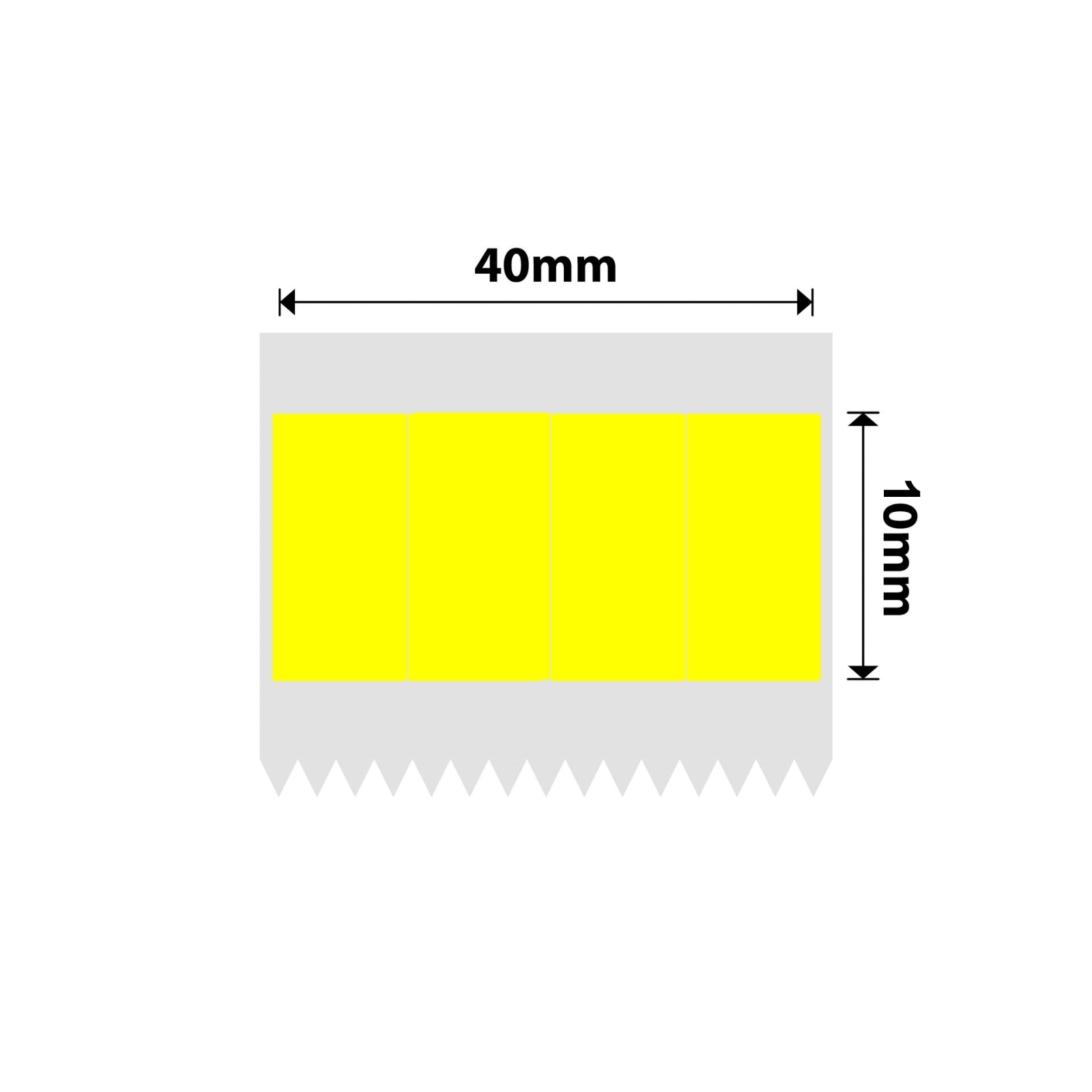 NB235 - NIIMBOT - B1 / B21 / B3S - 40*20MM - (10X20X4)- 300 AMALEBELE EZITHILEYO - YELLOW