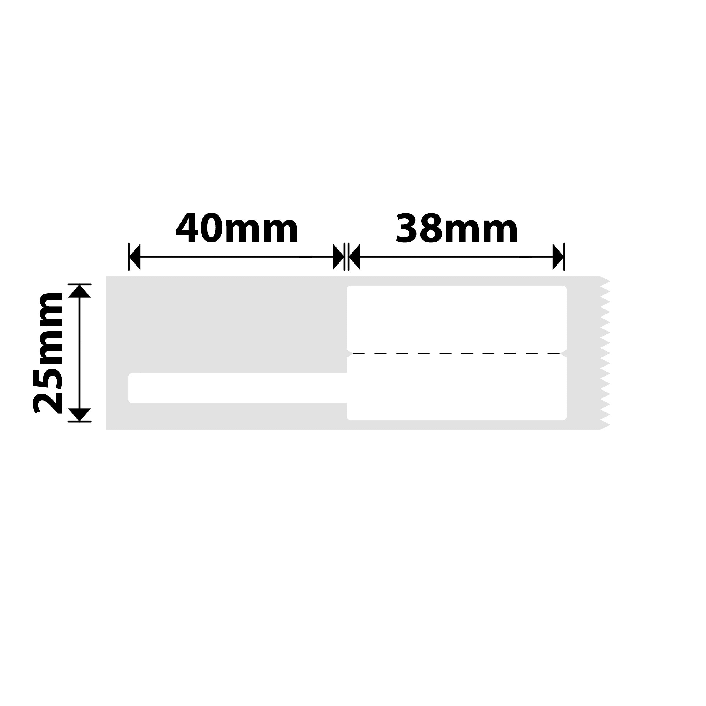 NB246 - Niimbot - B1 / B21 / B31 / B3S / B4 - 25x78mm - 100 White Cable Labels