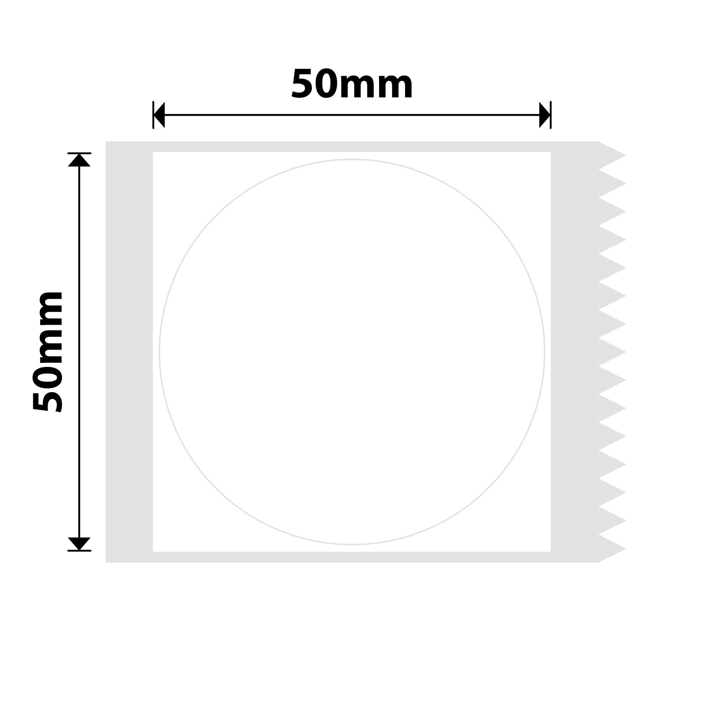 NB255 - NIIMBOT - B1 / B21 / B3S - T50*50MM - 150 ETIKETTE PER ROL - ROND - WIT