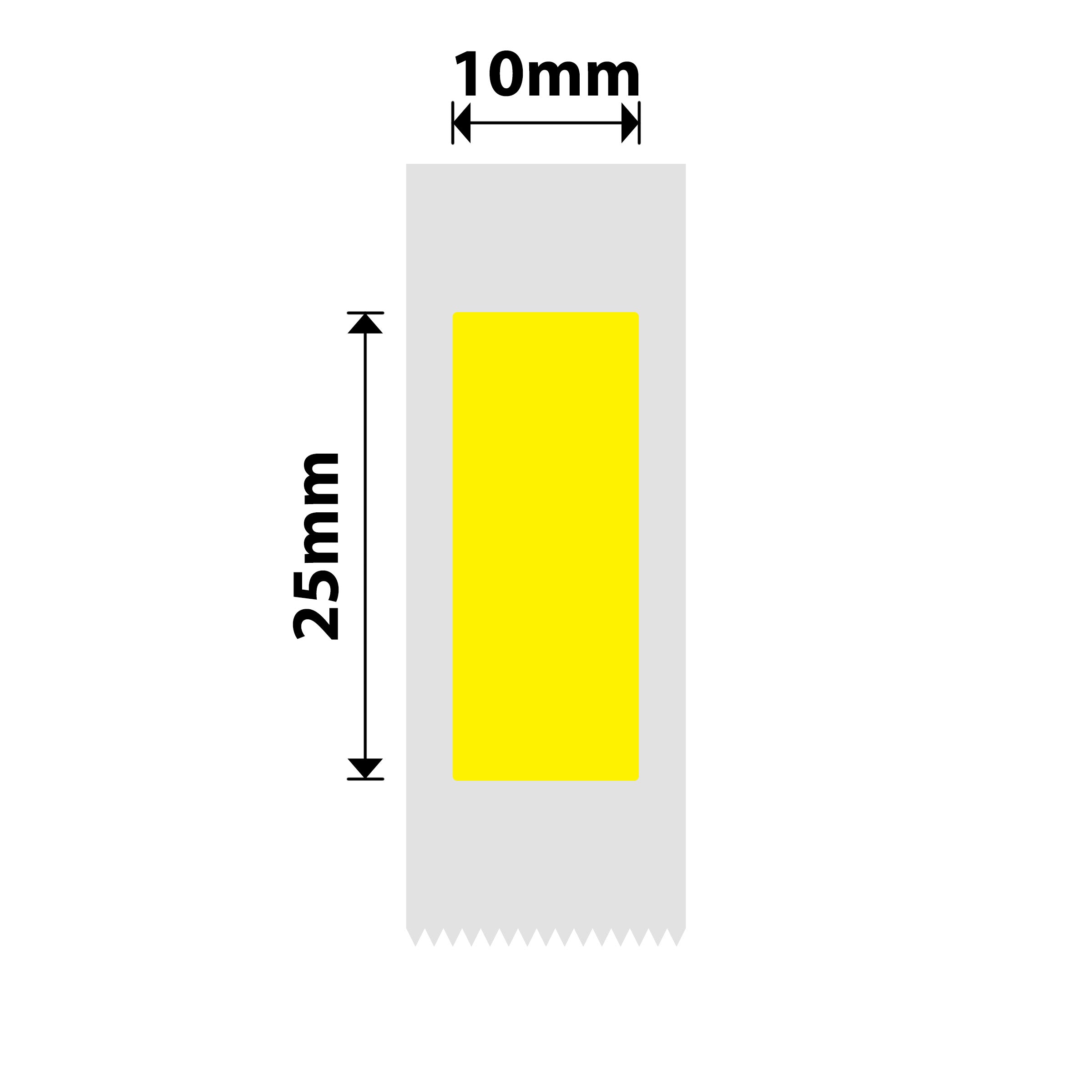NIIMBOT - D Range - 10x25mm - Yellow - 225 Labels