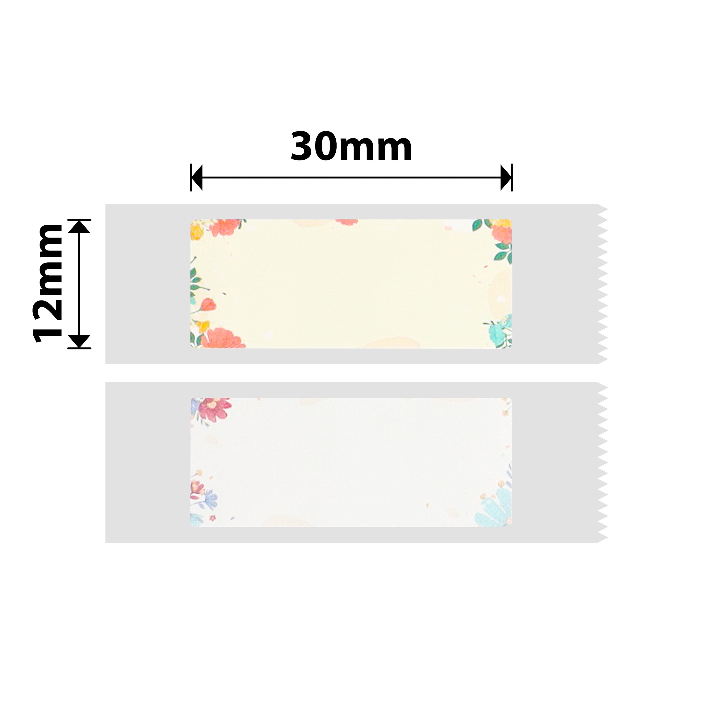 NB273 - NIIMBOT - D11 / D101 / D110 - R12*30 - 210 ETIKETTE PER ROL - BLOMME-ONTWERP