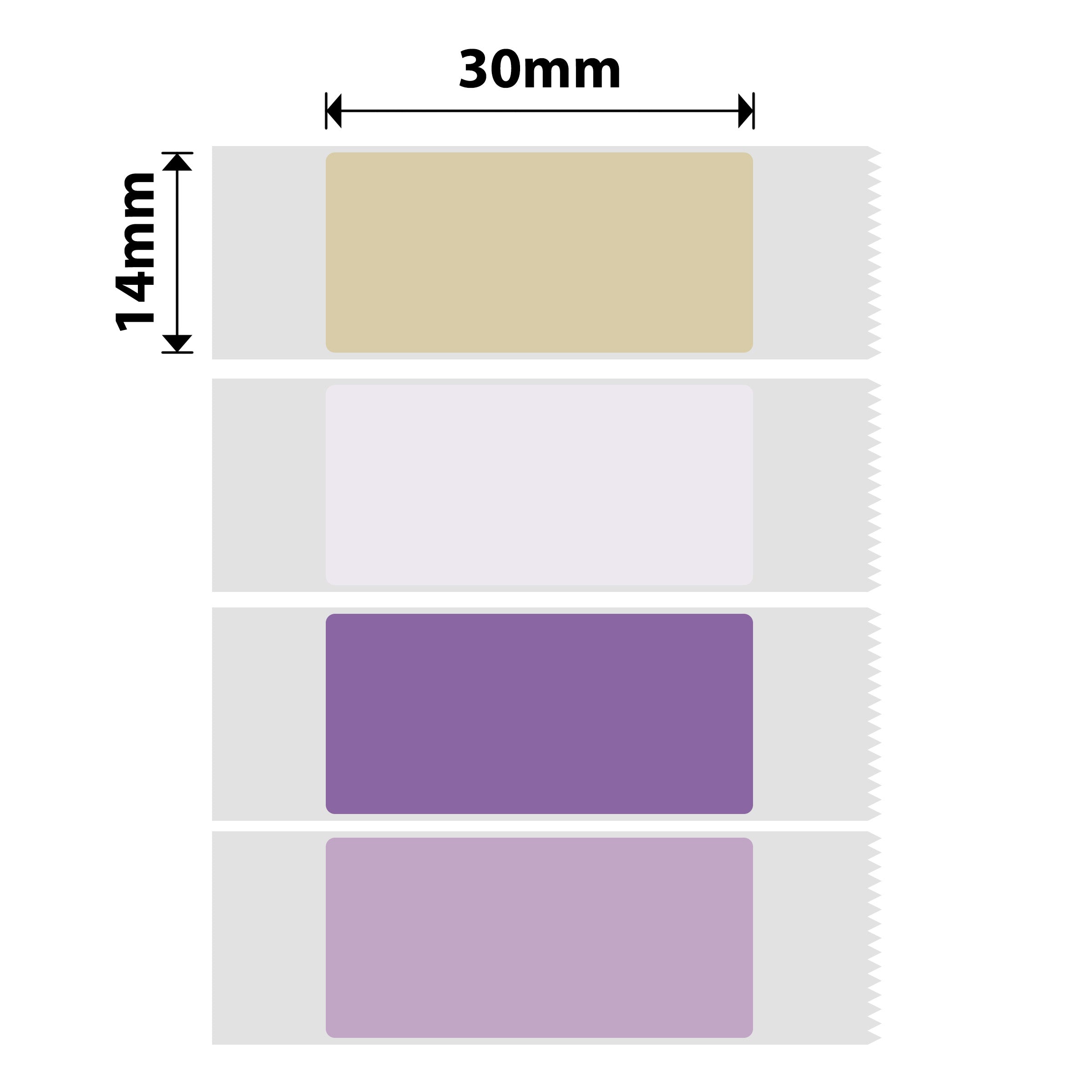 NIIMBOT - D Range - 14x30mm - Dream Park Mixed Colours - 195 Labels