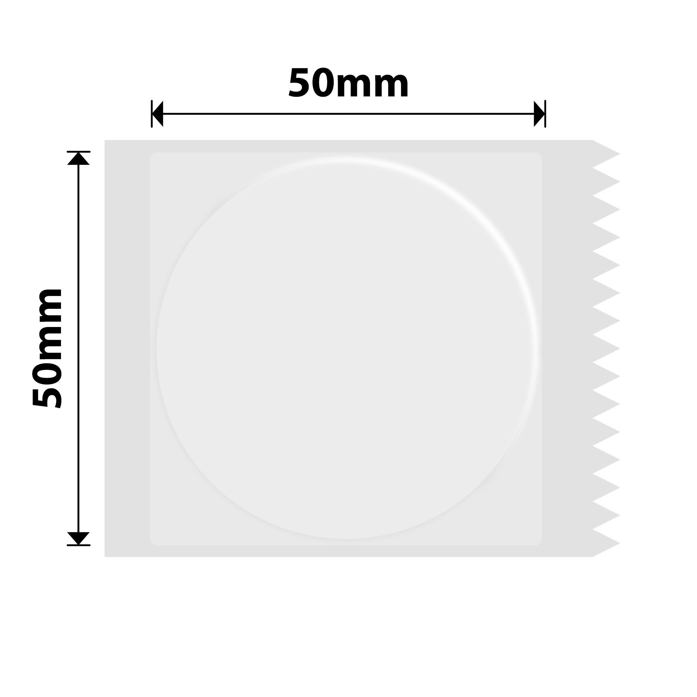 NB290 - NIIMBOT - B1 / B21 / B3S - TT50*50MM - 150 ETIKETTE PER ROL - ROND - DEURSIGTIG