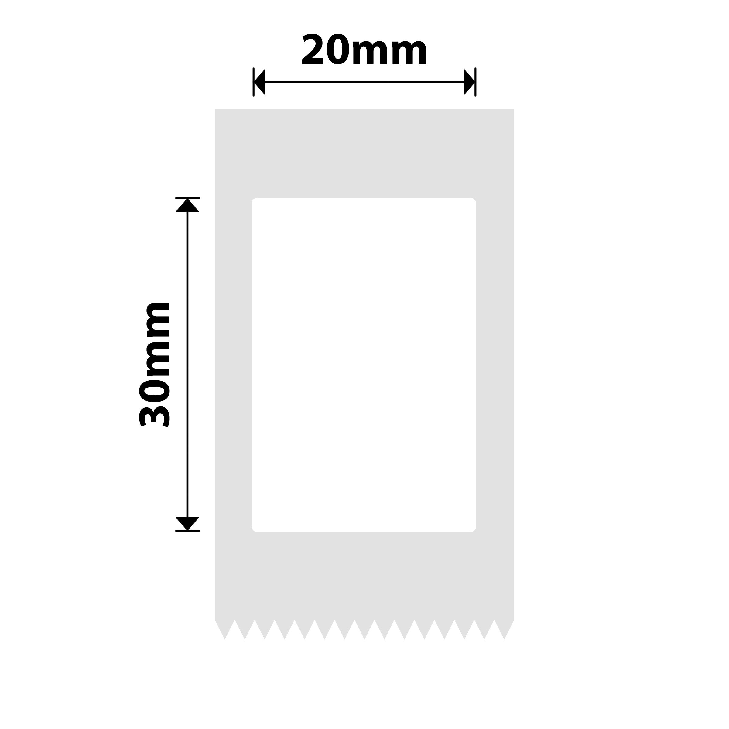 NB313 - Niimbot - D101 Only - 20x30mm - 210 White Labels