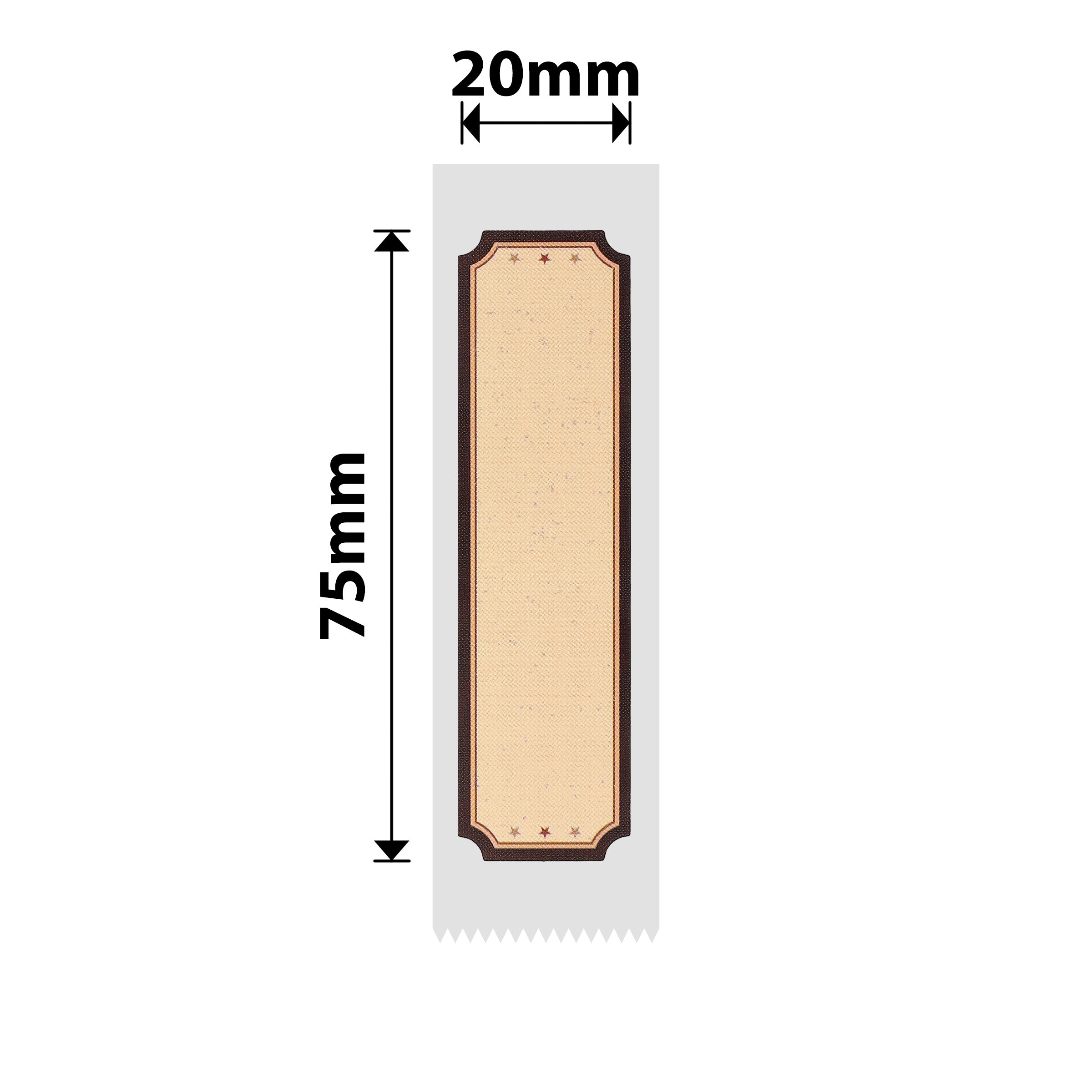 NB328 - NIIMBOT - D101 ONLY - 20X75MM - 90 WOOD LOVE LABELS