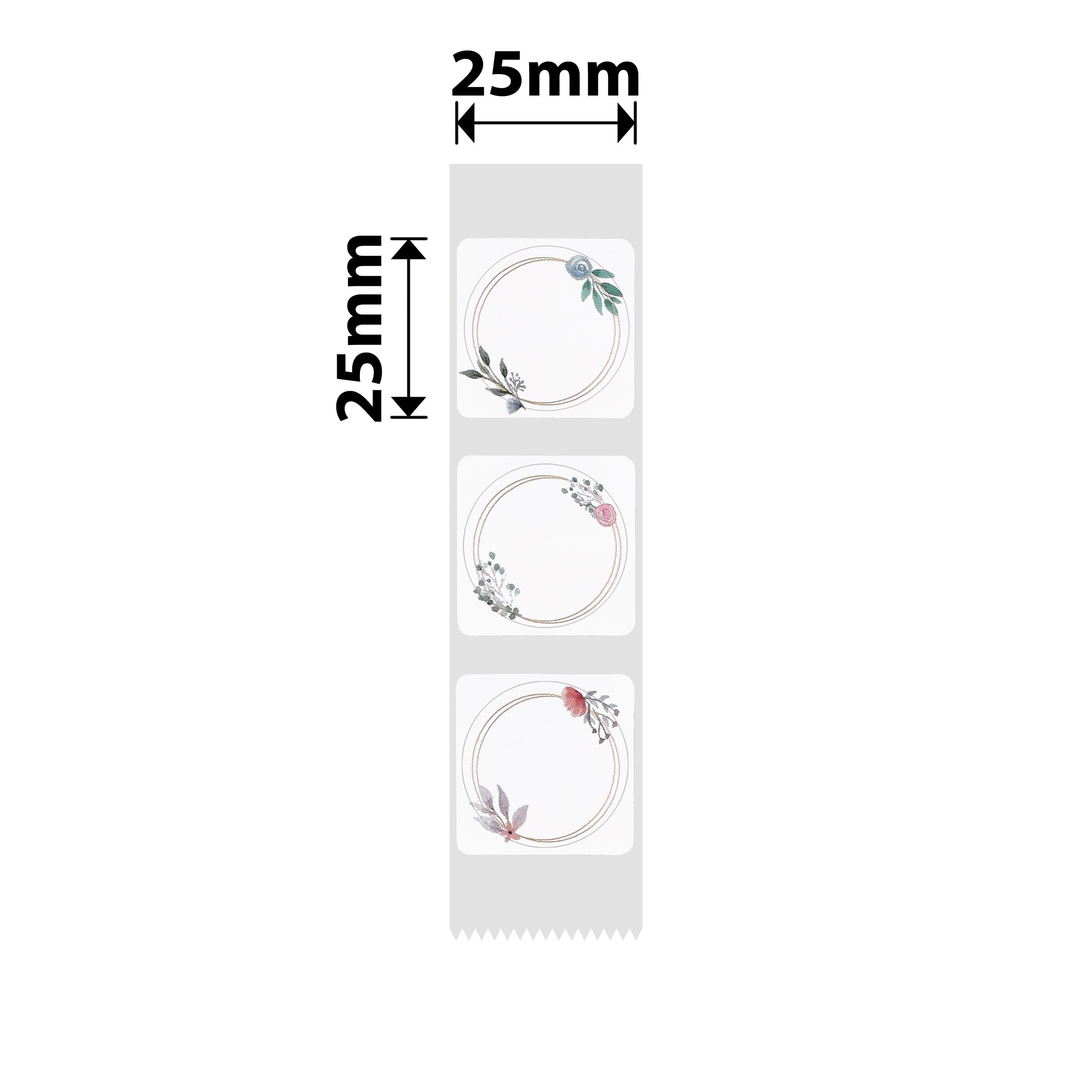 NIIMBOT - D101 Only - 25x25mm - Flower Park Round - 230 Labels