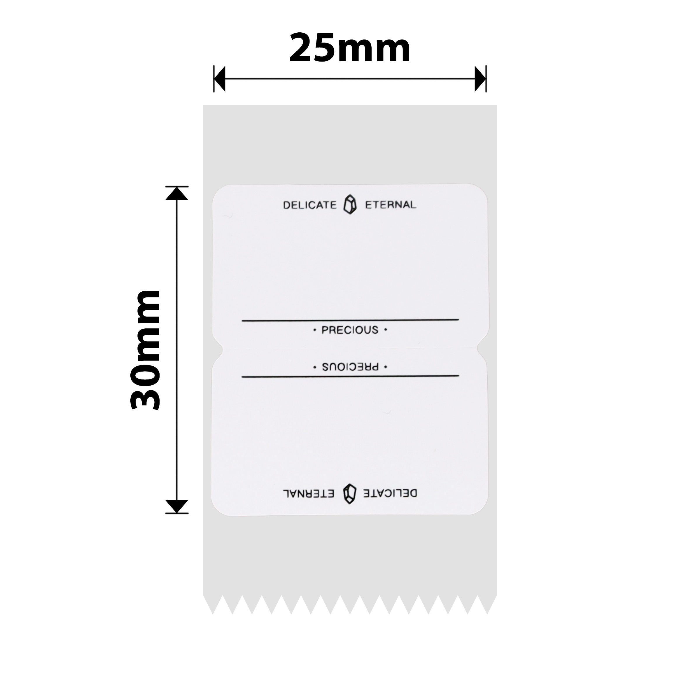 NB339 - NIIMBOT - SLEGS D101 - R25*30 - 210 ETIKETTE PER ROL - VIR ALTYD ONTWERP