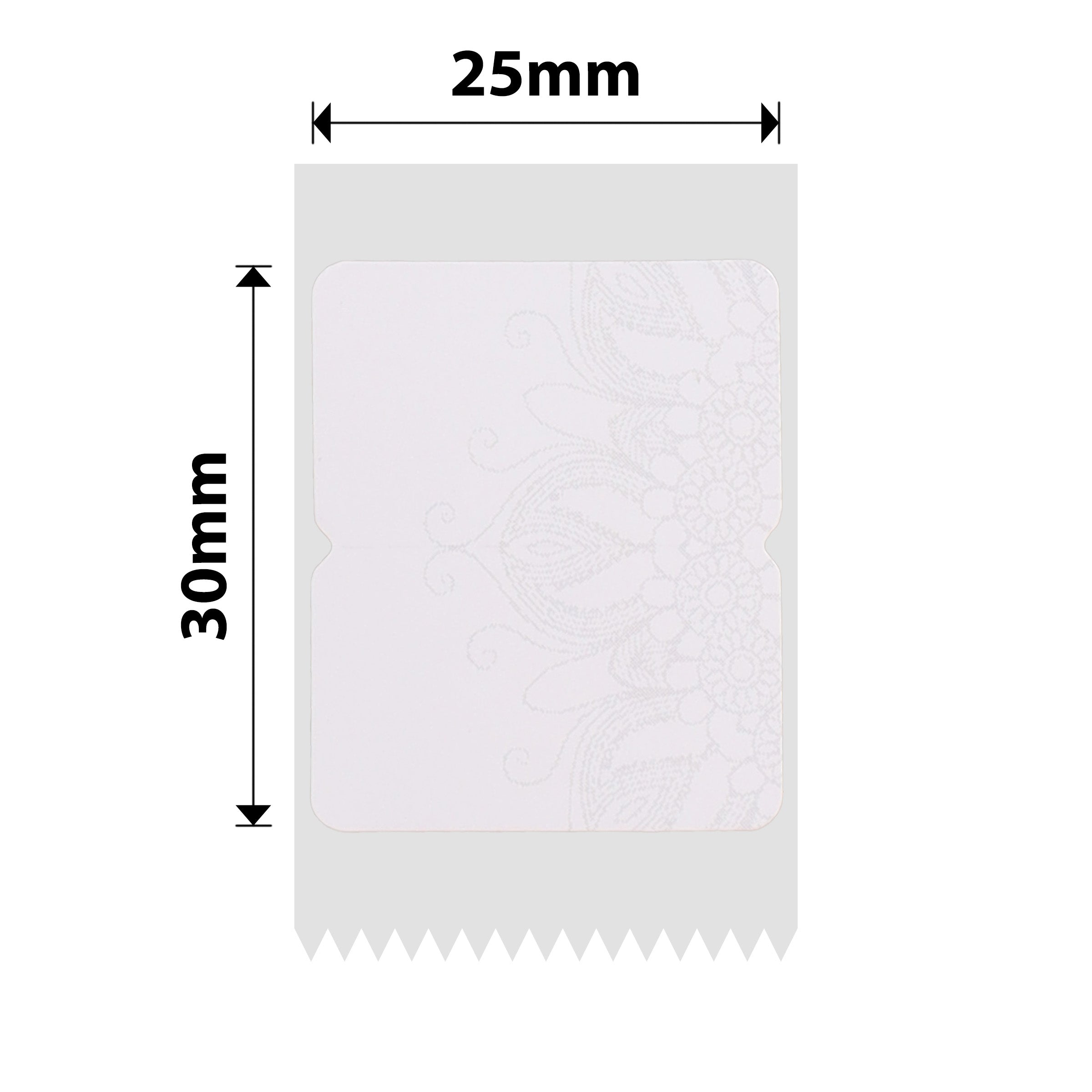 NB343 - NIIMBOT - SLEGS D101 - R25*30 - 210 ETIKETTE PER ROL - SNEEU KLEUR ONTWERP