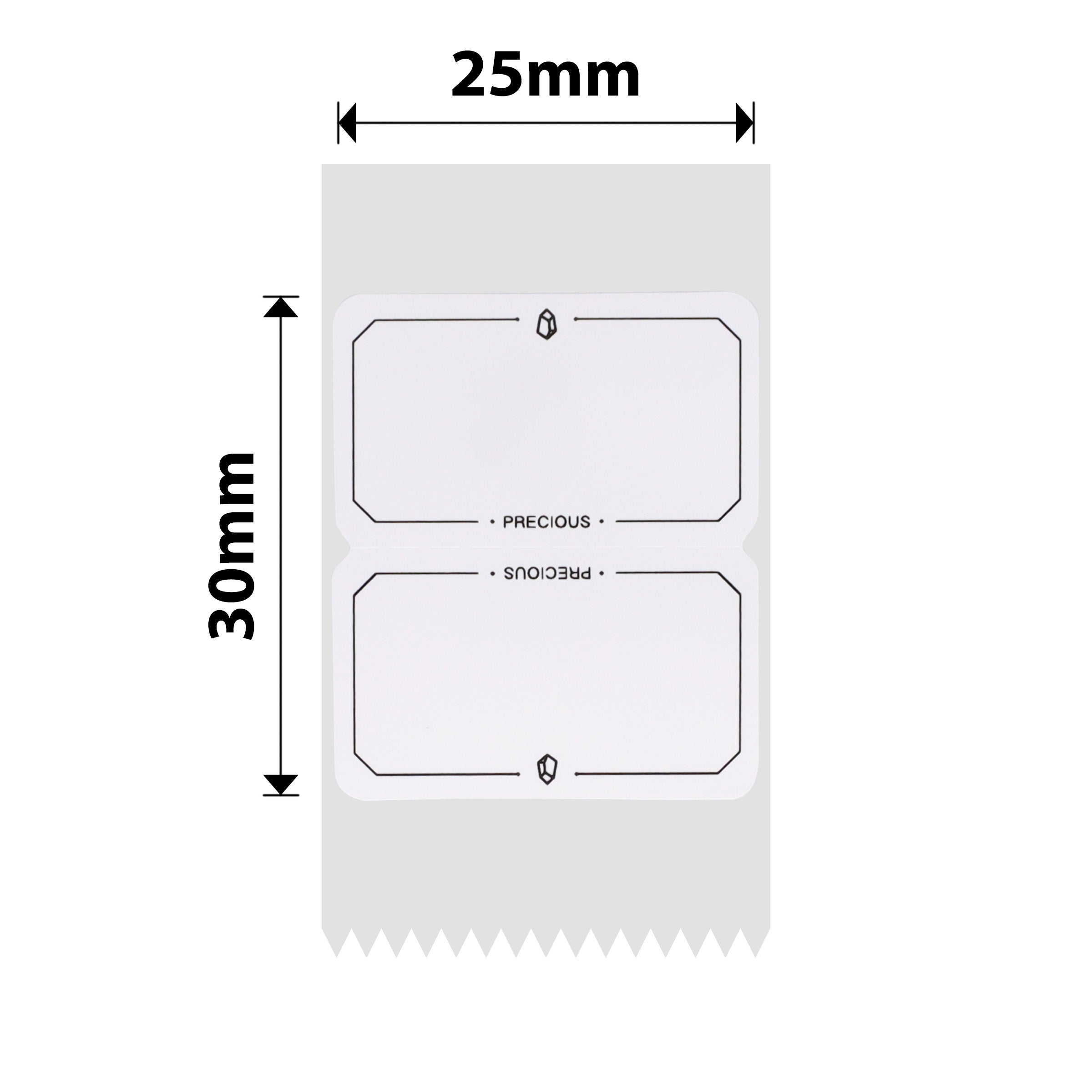 NB345 - NIIMBOT - SLEGS D101 - R25*30 - 210 ETIKETTE PER ROL - WARE LIEFDE-ONTWERP