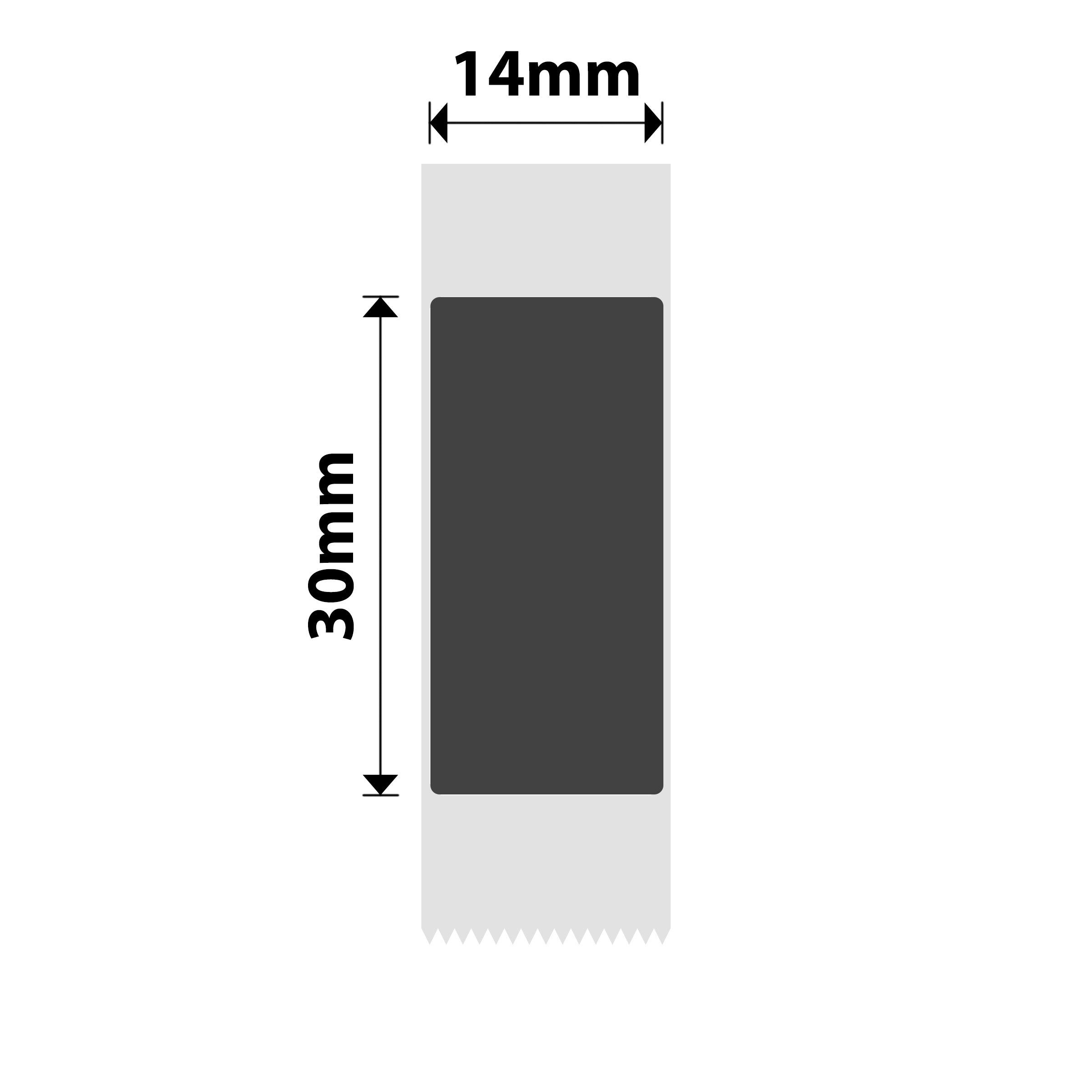 NB393 - Niimbot - N1 - 14x30mm - 210 Silver Labels