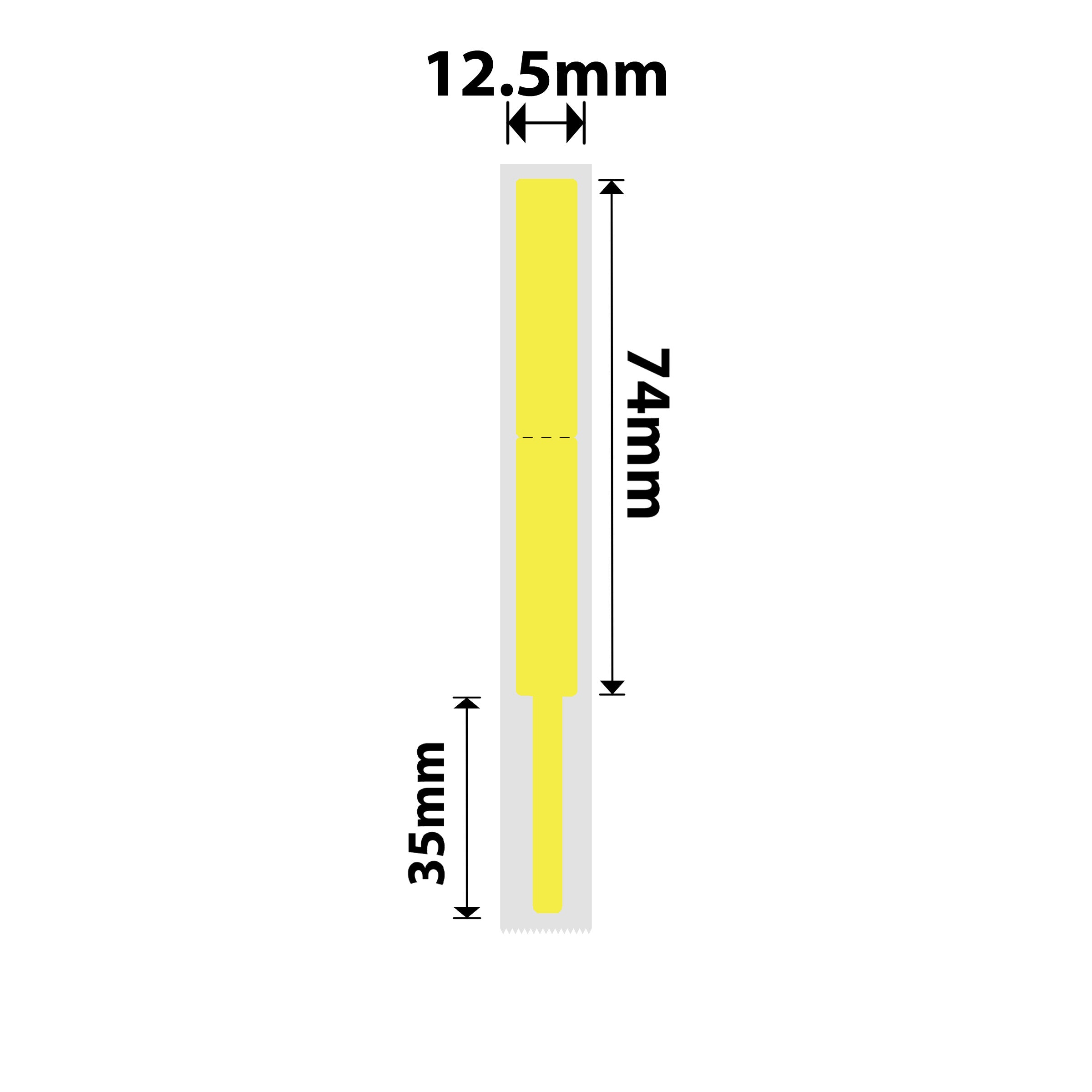 NB403 - Niimbot - N1 - 12.5x109mm - 60 Yellow Cable Labels