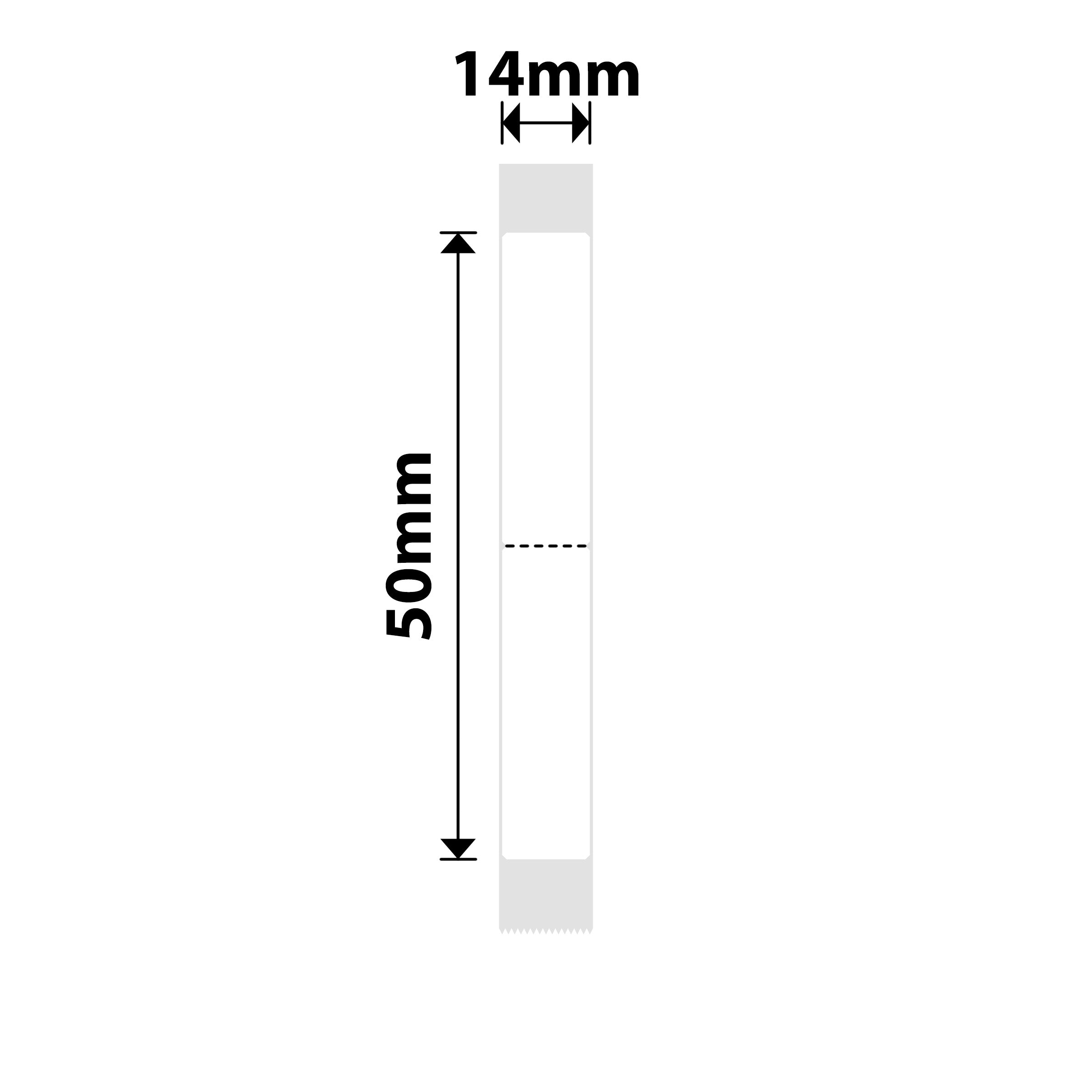 NB407 - Niimbot - N1 - 14x50mm - 125 White Index Labels