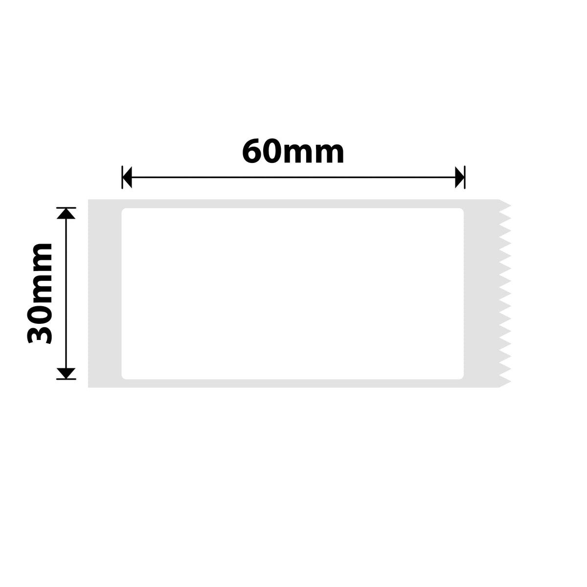 I-NB440 - NIIMBOT - B1 / B21 / B3S - 30*60MM - 125 AMALEBO NGOKUQONGA NGAWO - OKUMHLOPHE