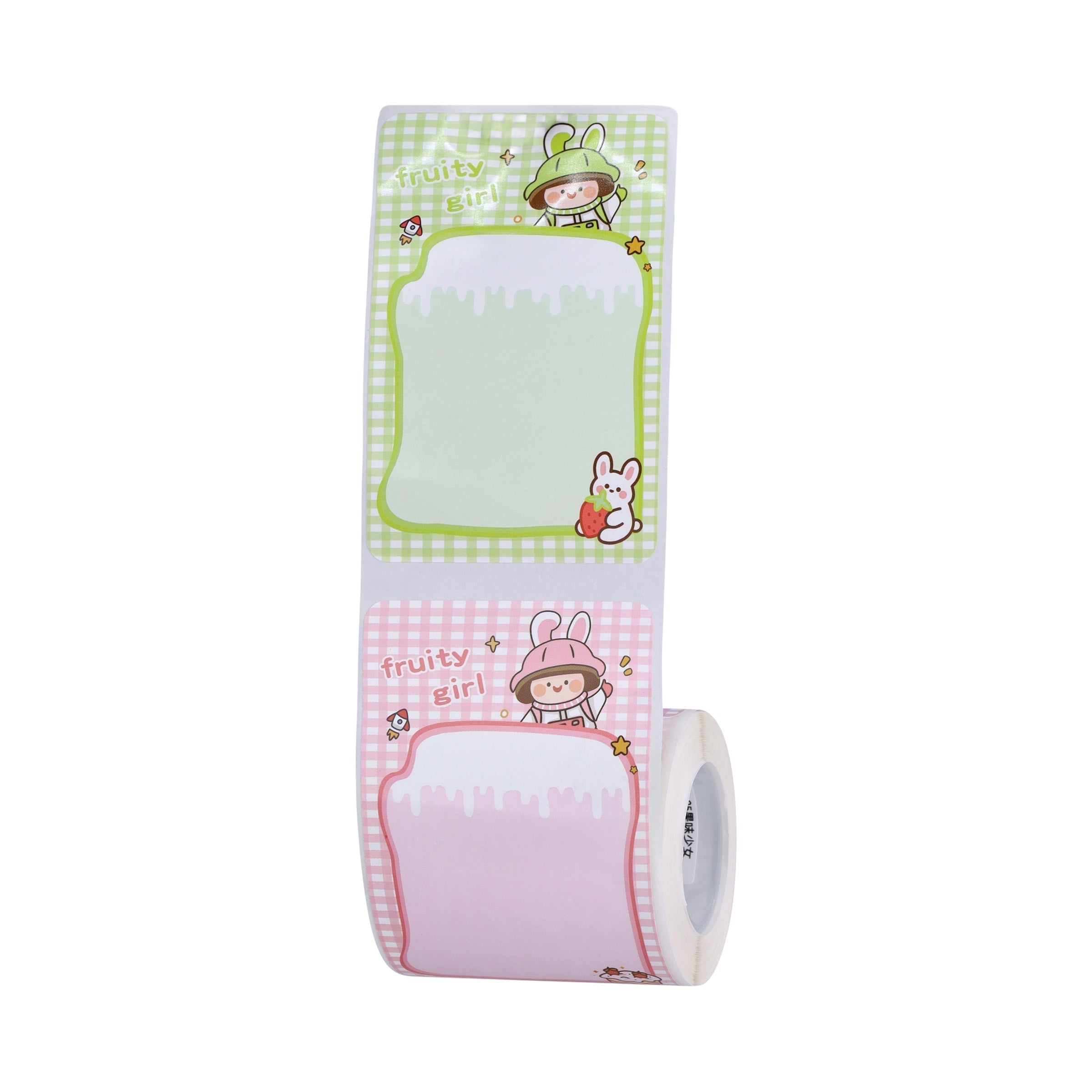 NB469 - NIIMBOT - B1 / B21 / B3S - 50*80MM - 95 TERMIESE ETIKETTE (VEELKLEURIG) - FRUITY GIRL ONTWERP