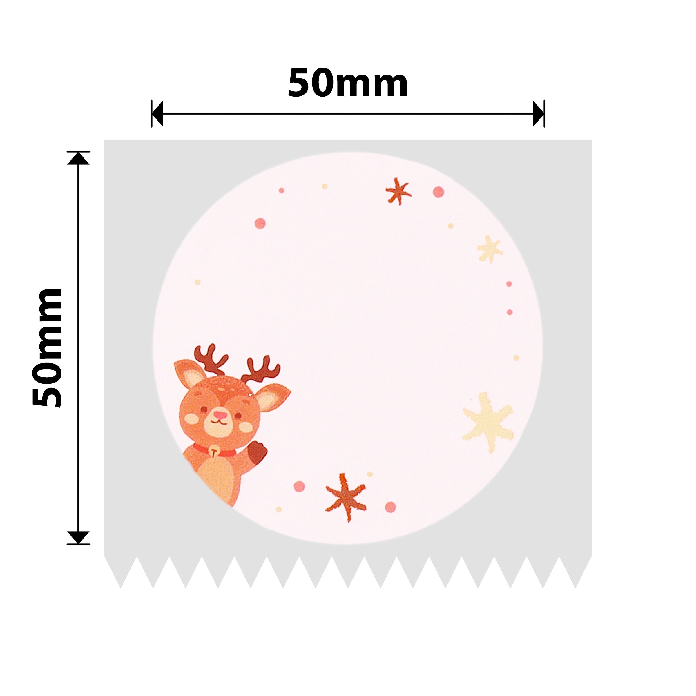 NIIMBOT - B Range - 50x50mm - Christmas Elk - 140 Labels