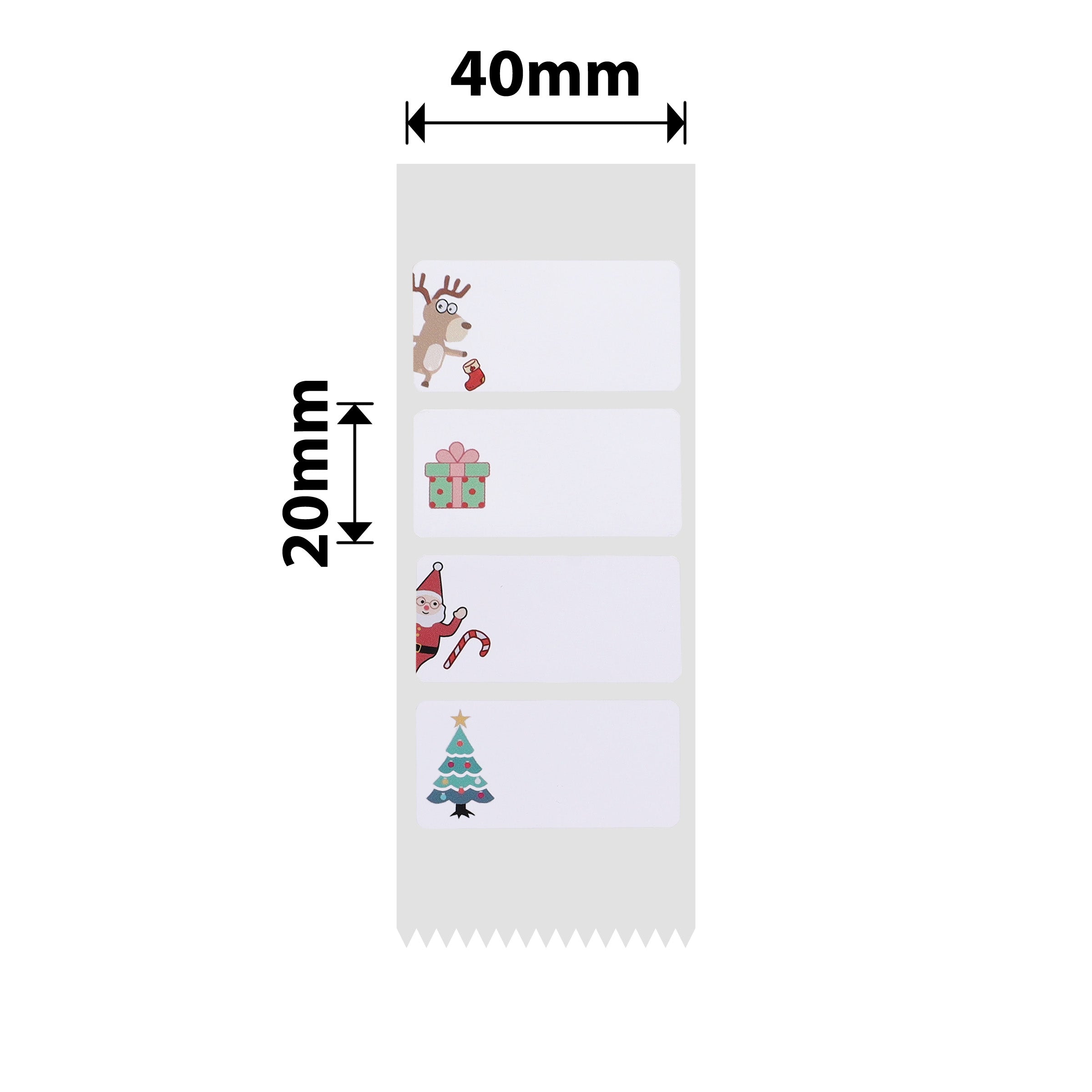 NIIMBOT - B Range - 40x20mm - Christmas - 320 Labels
