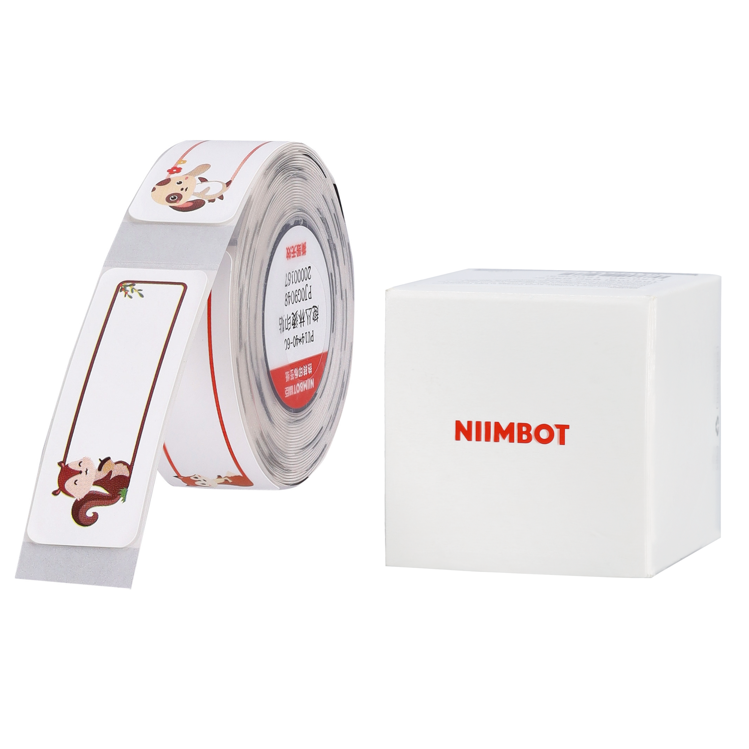 NB528 - NIIMBOT - B18 - PU14*40mm - 60 AMALEBULA NGALINYE ROLL - IRON KU-LABEL - FUN JUNGLE