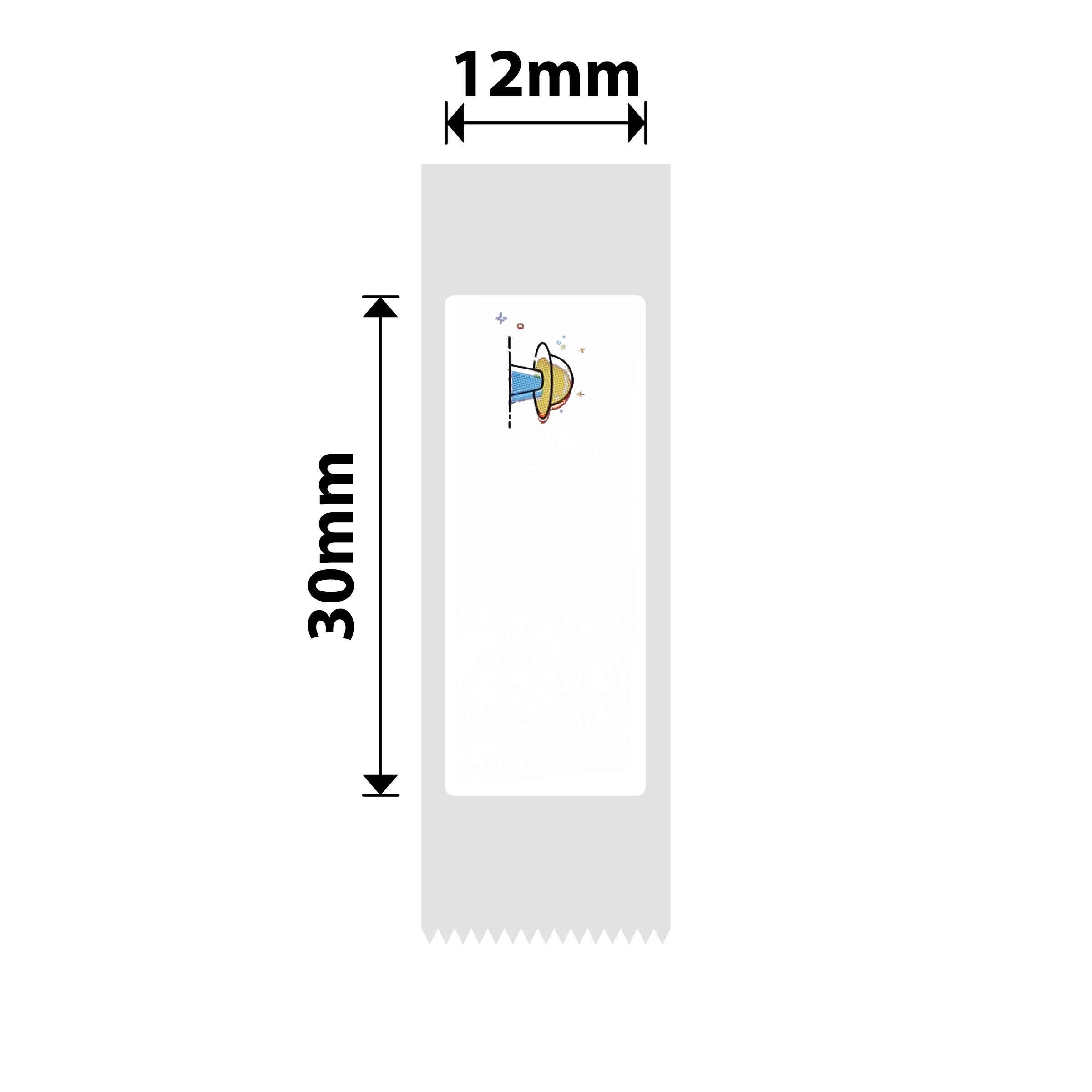NIIMBOT - D Range - 12x30mm - Alien Ship - 210 Labels