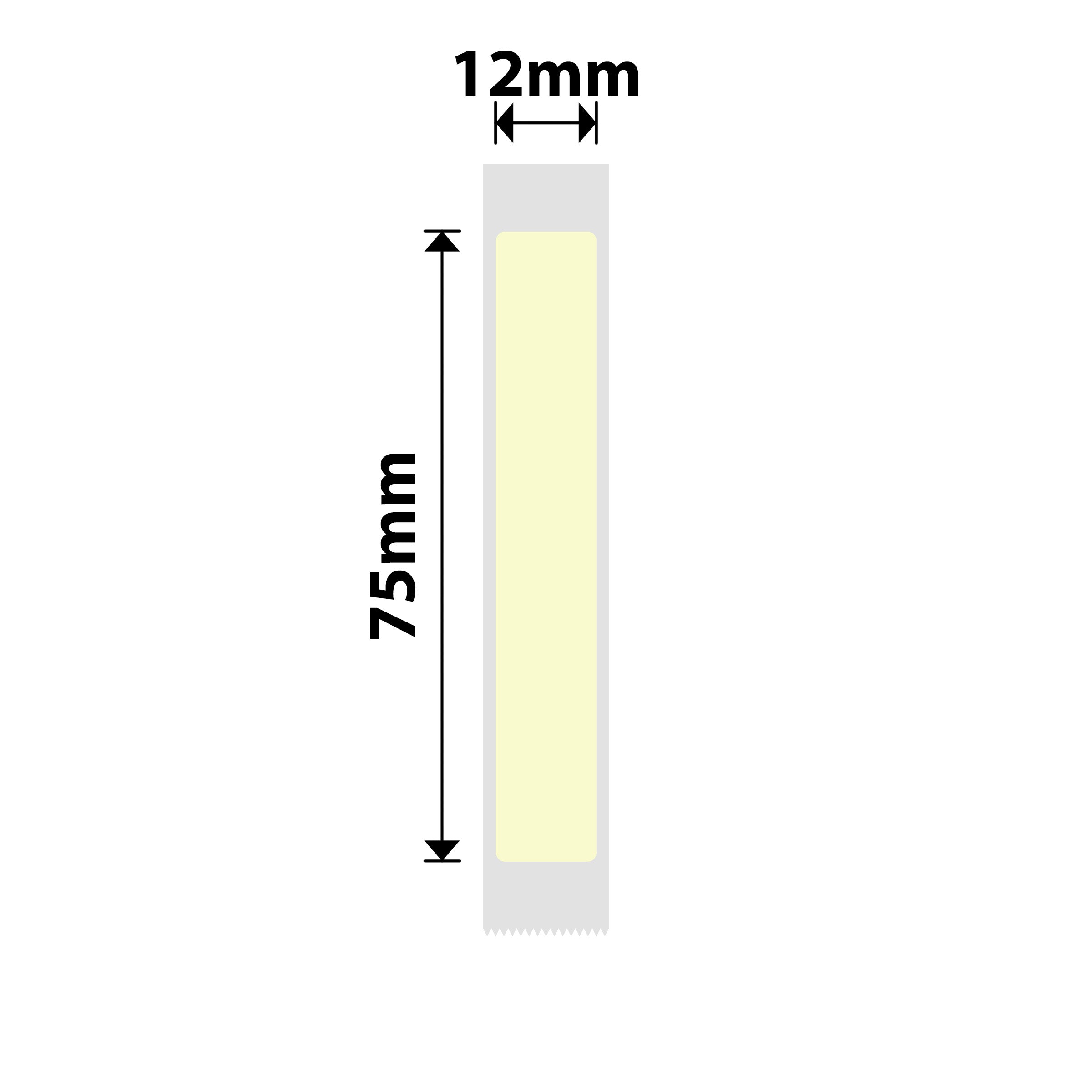 NIIMBOT - D Range - 12x75mm - Light Yellow - 90 Labels
